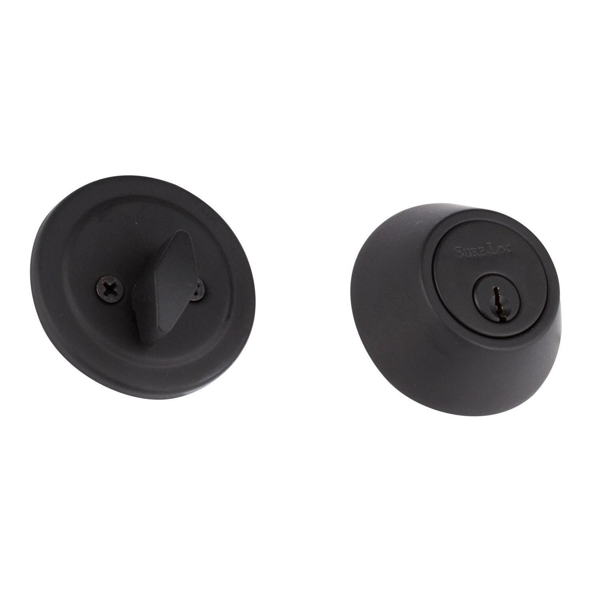 Sure-Loc Hardware Sure-Loc DB201 FBL Contemporary Single Cylinder Deadbolt Flat Black