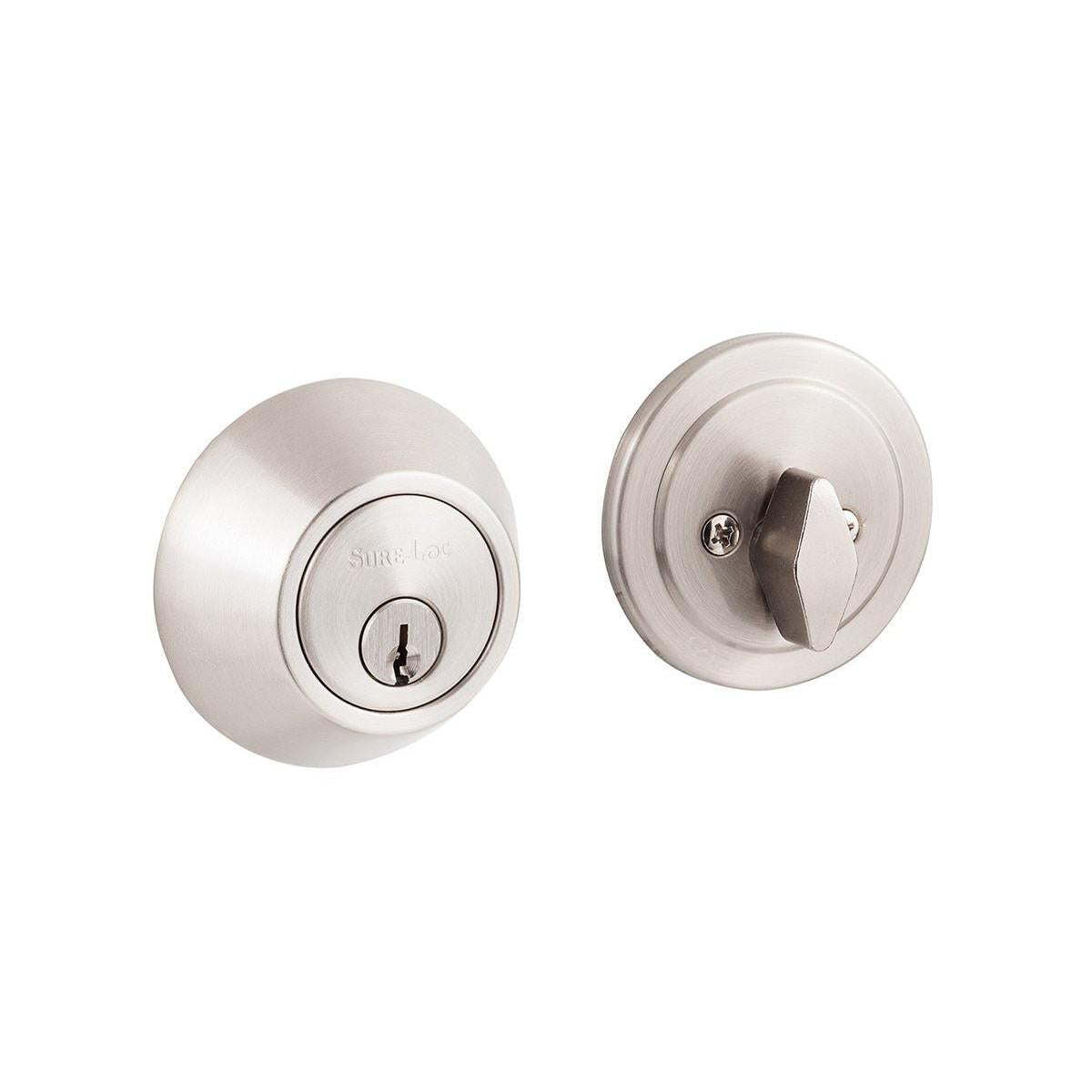 Sure-Loc Hardware Sure-Loc DB202 15 Contemporary Double Cylinder Deadbolt Satin Nickel