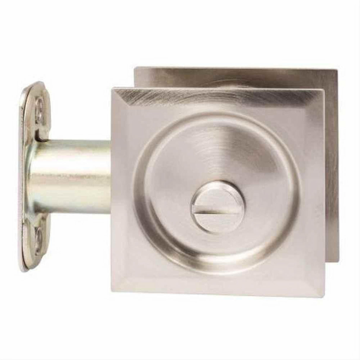 Sure-Loc Hardware Sure-Loc DP-SQ02 15 Square Privacy Pocket Door Pull Satin Nickel