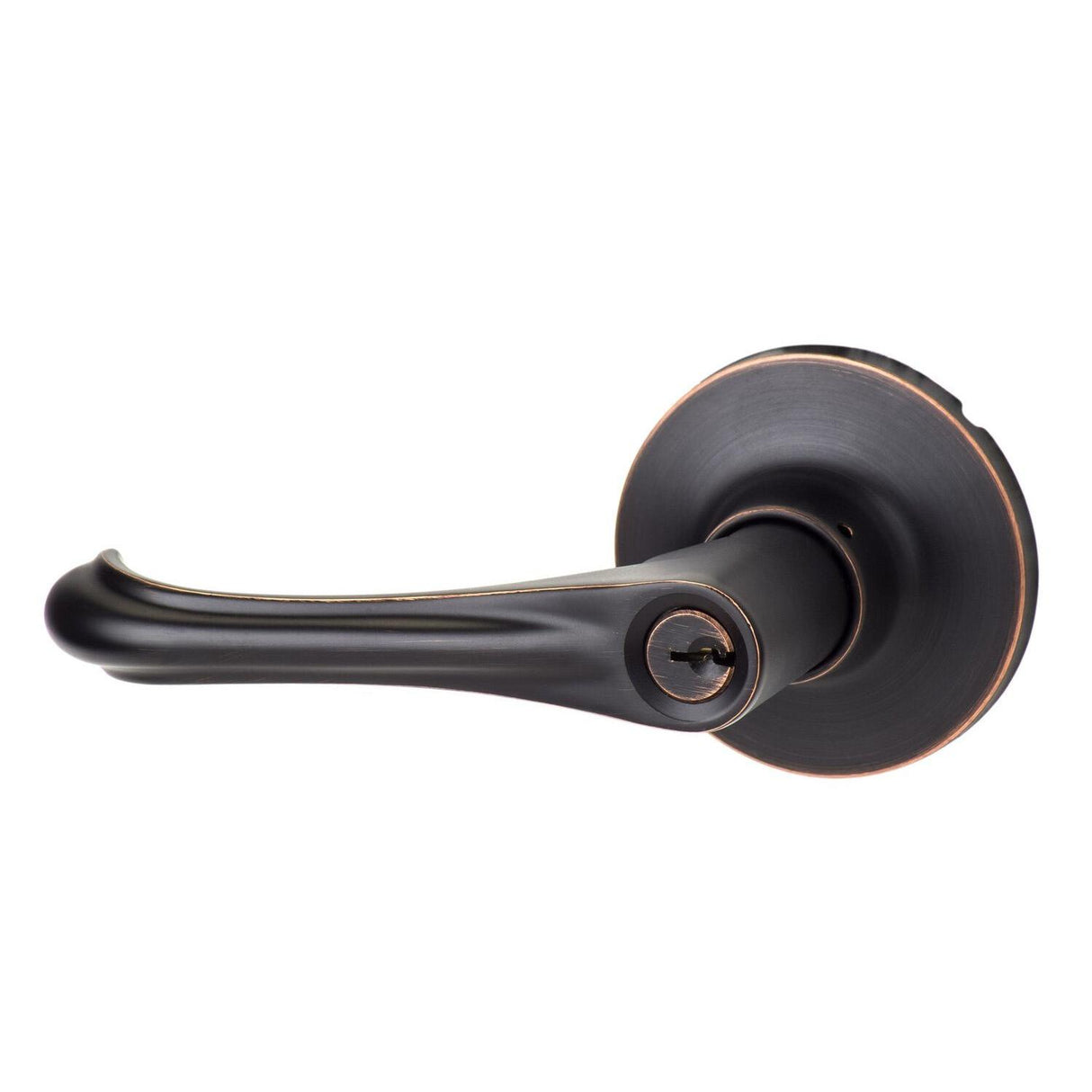 Sure-Loc Hardware Sure-Loc HA107 11P Helena Keyed Entry Door Lever Vintage Bronze