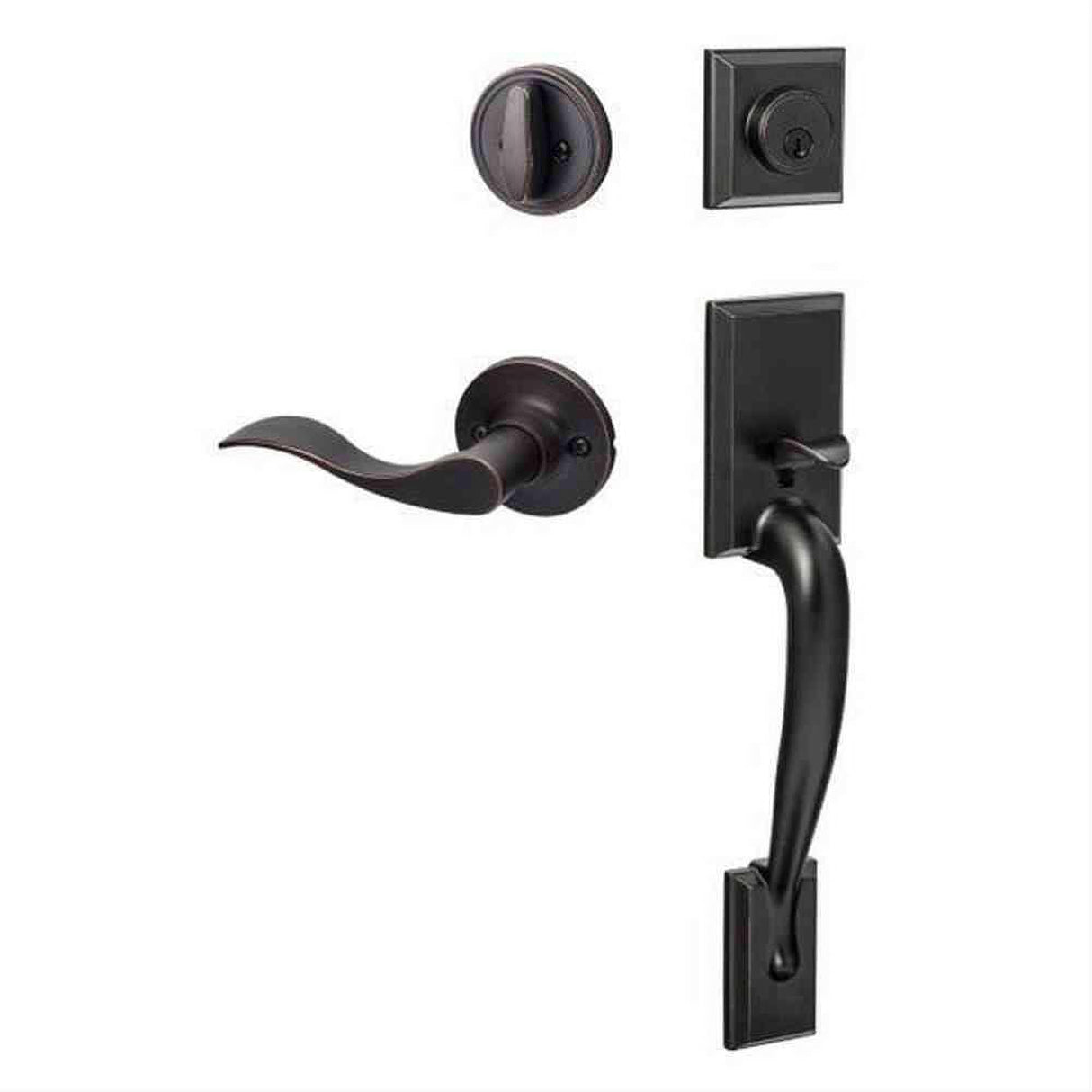 Sure-Loc Hardware Sure-Loc MA507-SB-LH 11P Madison Handleset with Snowbird Left Hand Handleset Trim Vintage Bronze