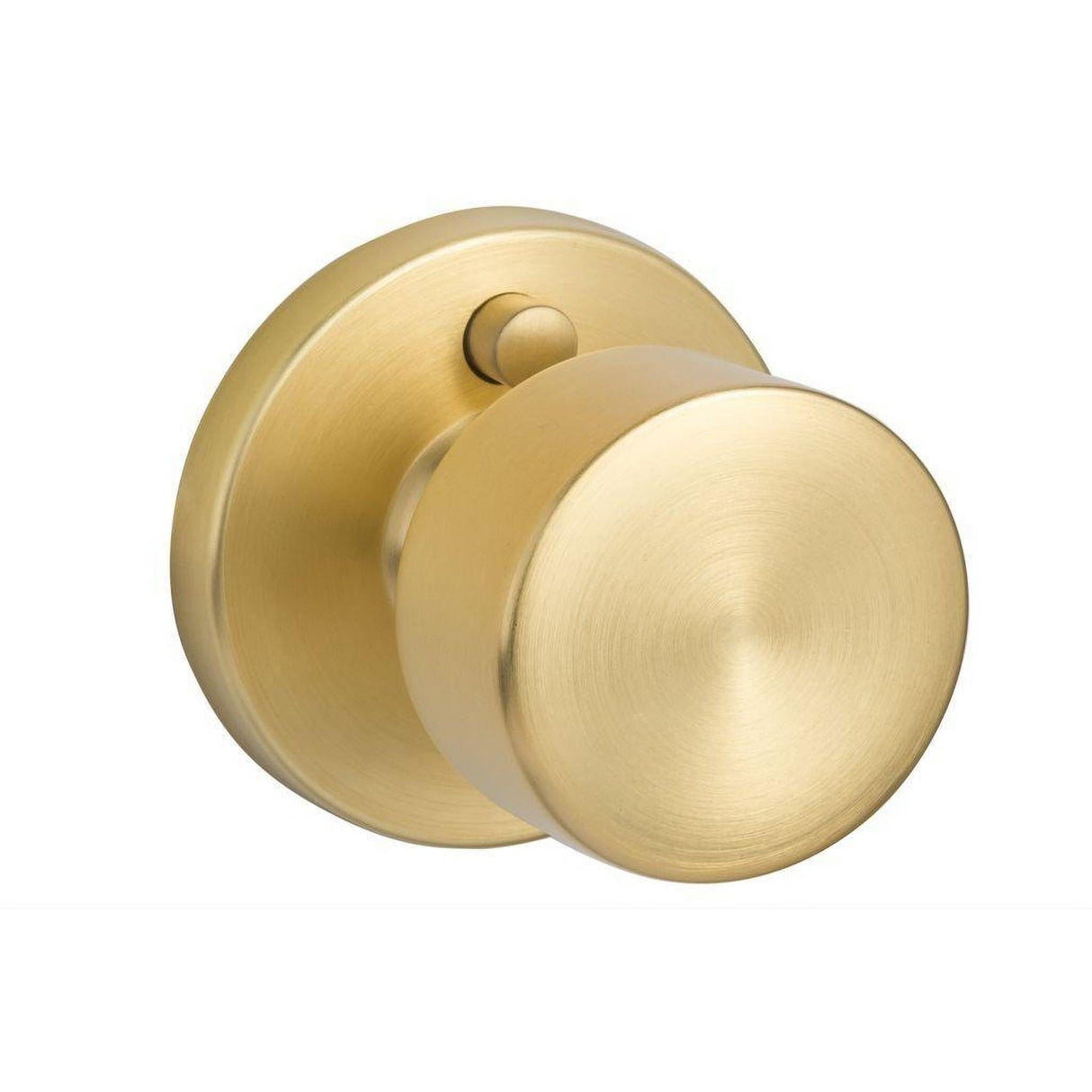 Sure-Loc Hardware Sure-Loc Modern BG102 SB Modern Series Bergen Privacy Door Knob Satin Brass