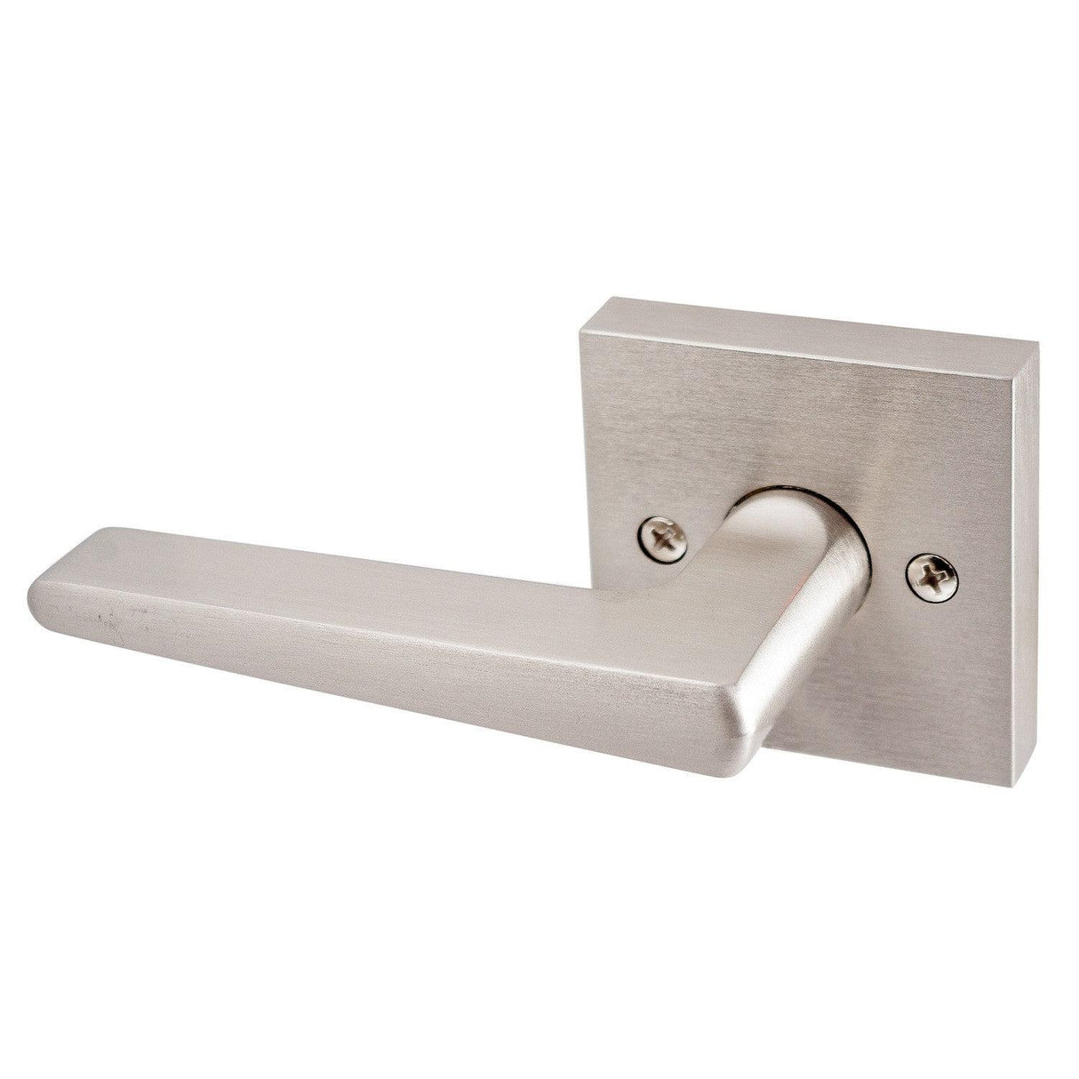 Sure-Loc Hardware Sure-Loc Modern BS100-SQ 15 Modern Series Basel Square Dummy Door Lever Satin Nickel