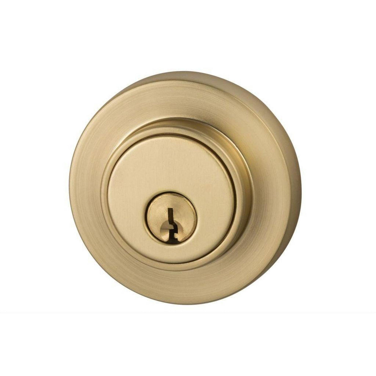 Sure-Loc Hardware Sure-Loc Modern DB201-MD SB Modern Series Single Cylinder Deadbolt Satin Brass