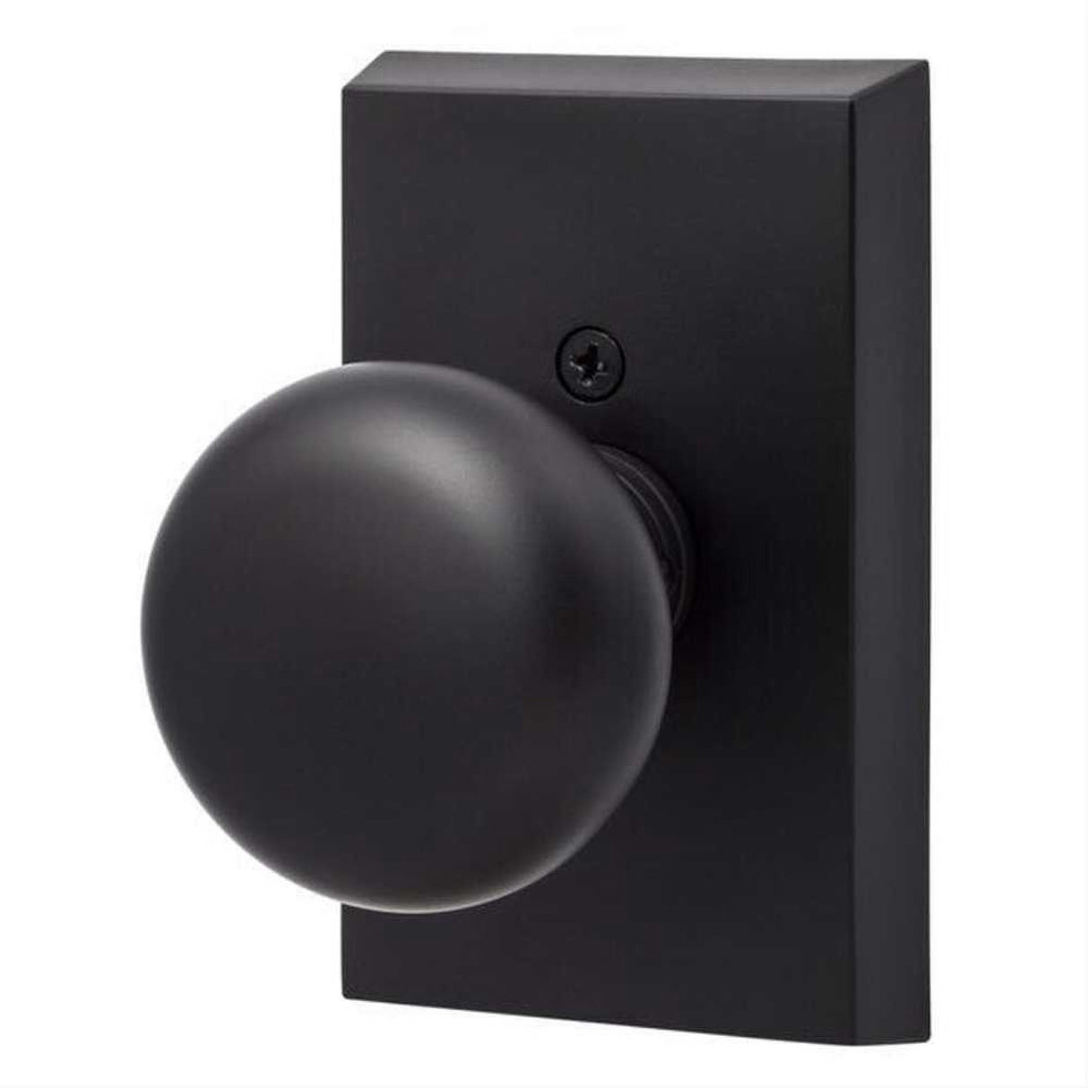 Sure-Loc Hardware Sure-Loc OK101 FBL Oakley Passage Door Knob Flat Black