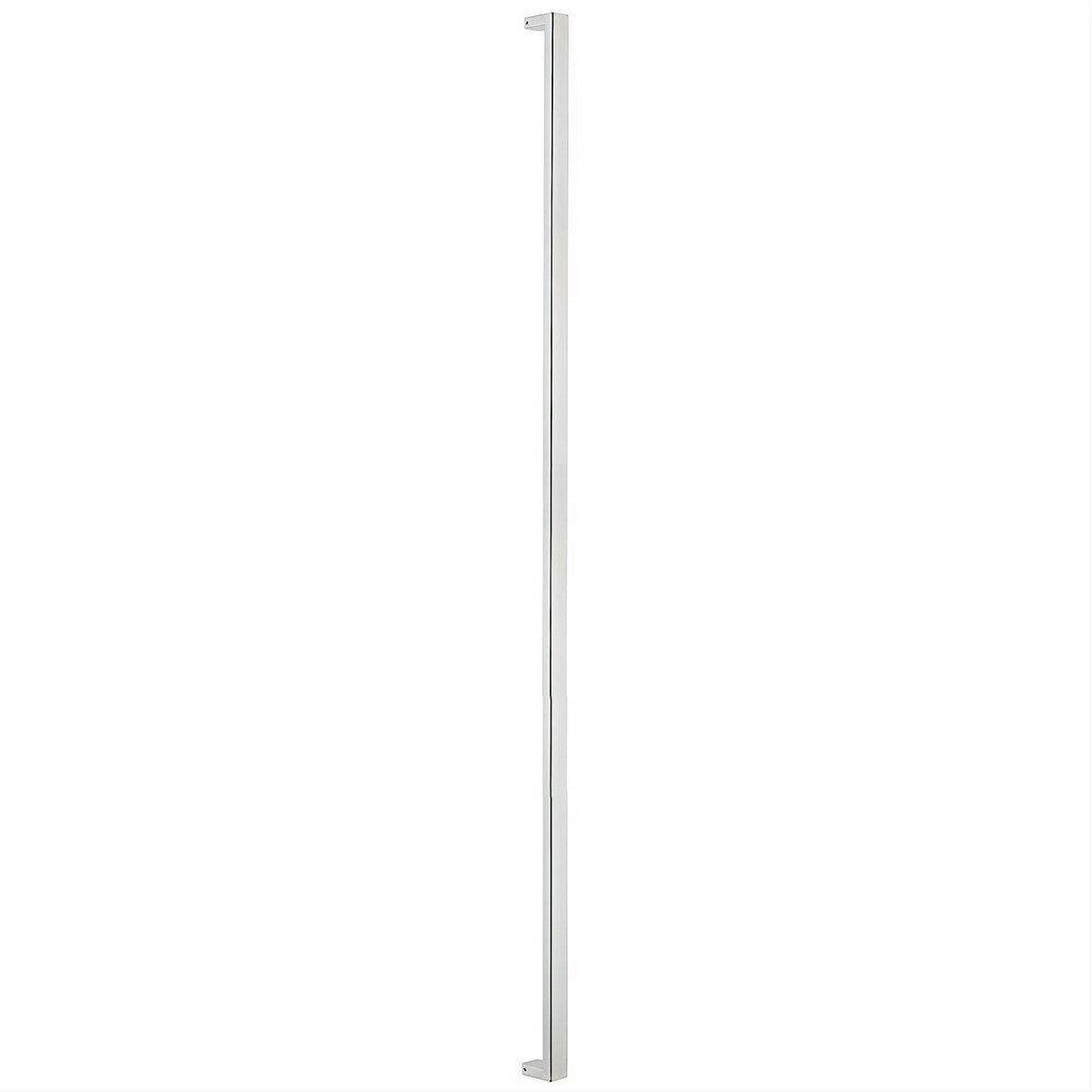 Sure-Loc Hardware Sure-Loc PL-1SQ72 32D 72" Single-Sided Square Long Door Pull Satin Stainless