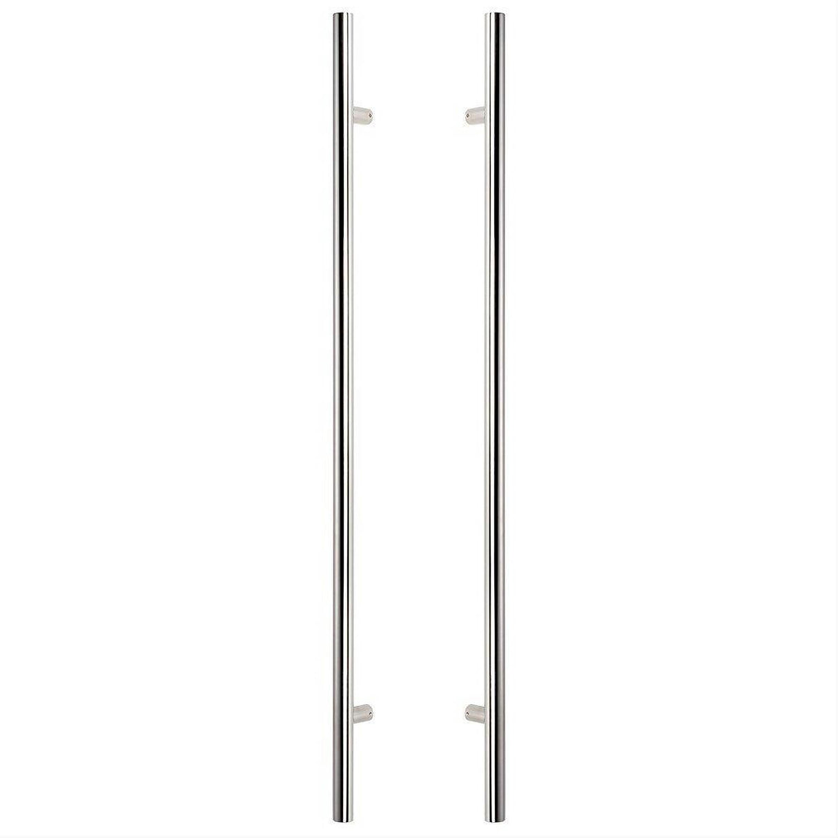 Sure-Loc Hardware Sure-Loc PL-2RD48 26 48" Double-Sided Round Long Door Pull Polished Chrome