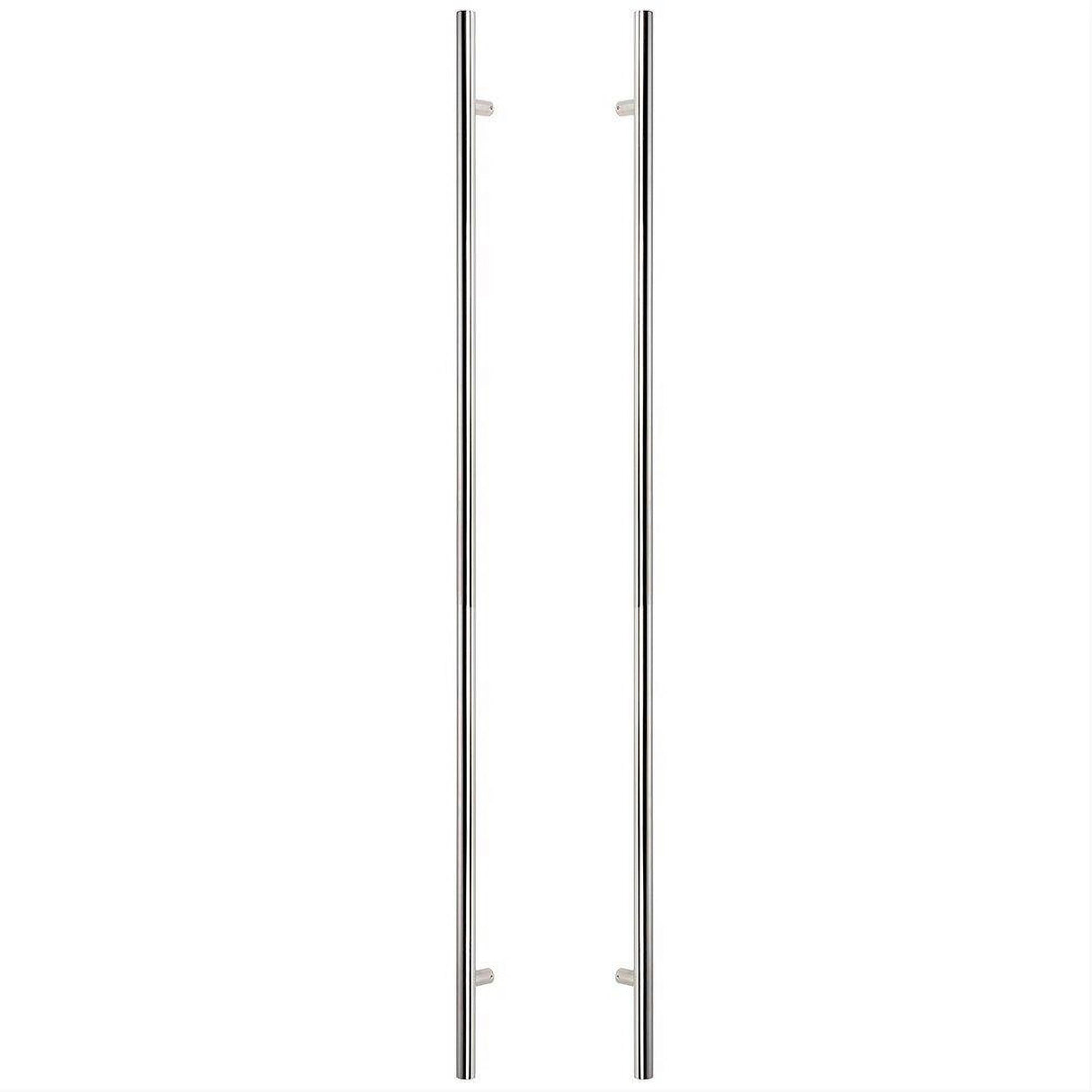 Sure-Loc Hardware Sure-Loc PL-2RD72 26 72" Double-Sided Round Long Door Pull Polished Chrome