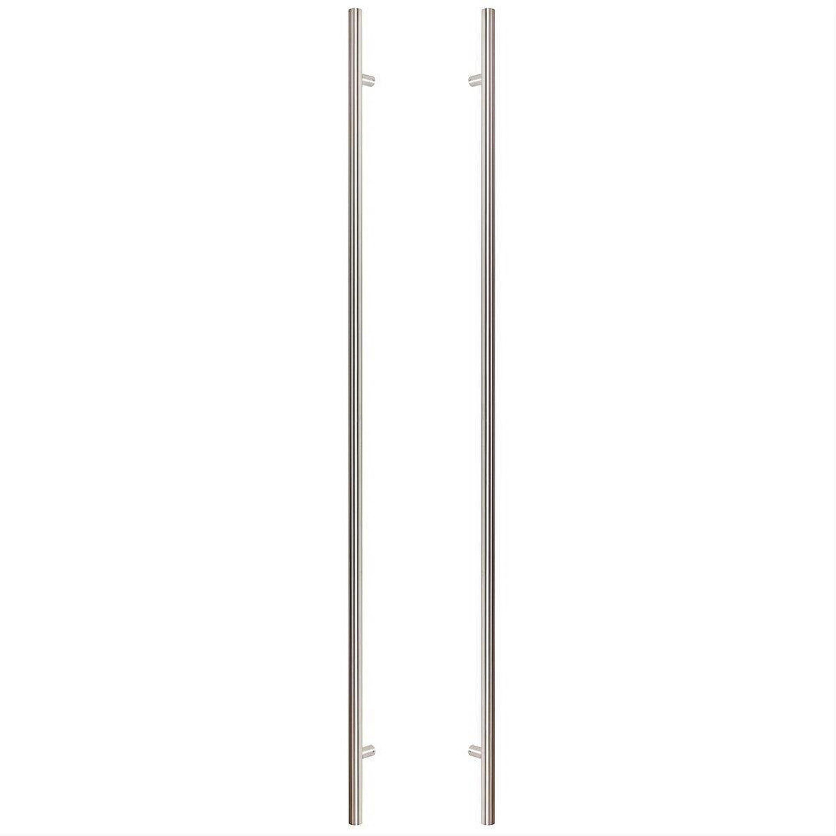 Sure-Loc Hardware Sure-Loc PL-2RD72 32D 72" Double-Sided Round Long Door Pull Satin Stainless