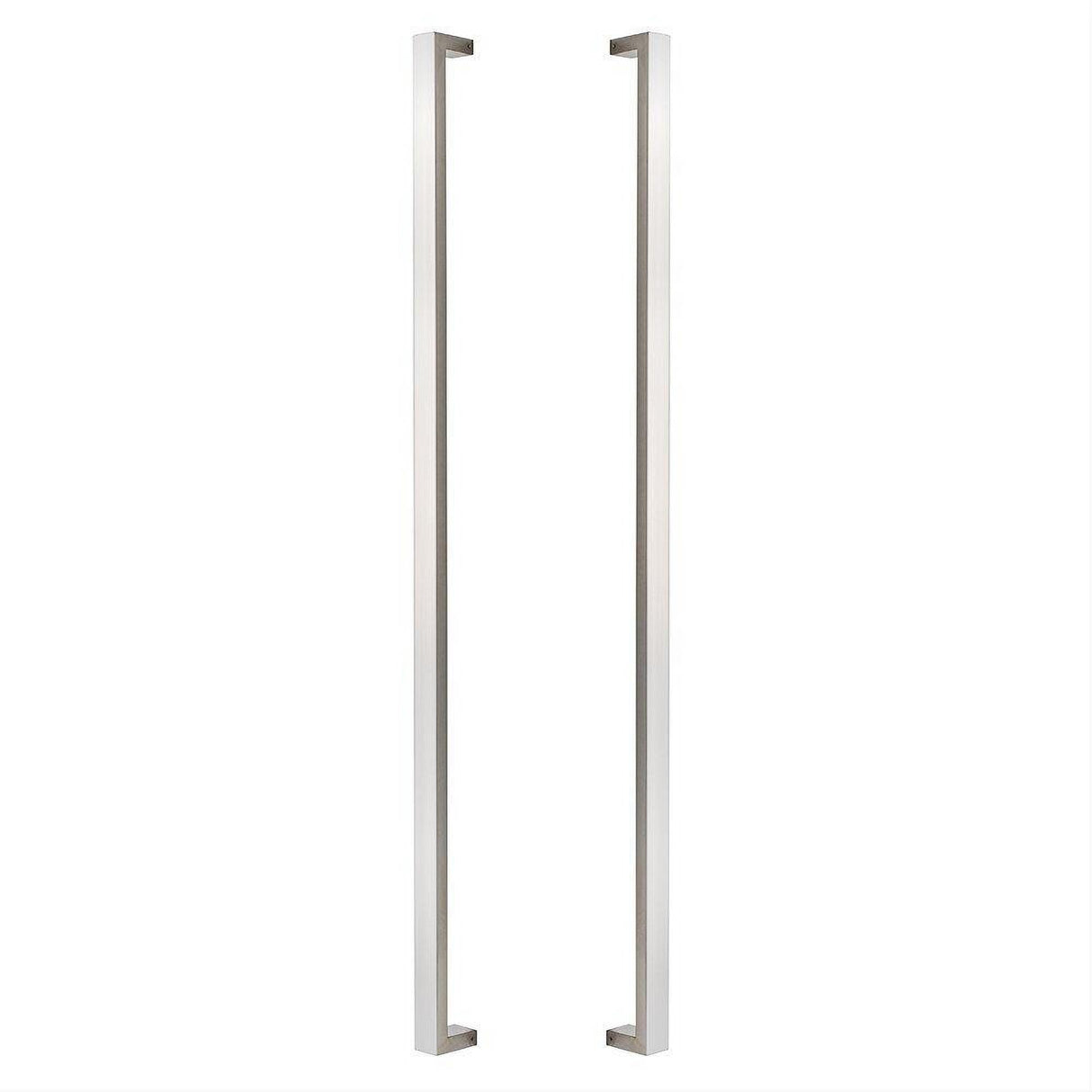 Sure-Loc Hardware Sure-Loc PL-2SQ48 32D 48" Double-Sided Square Long Door Pull Satin Stainless