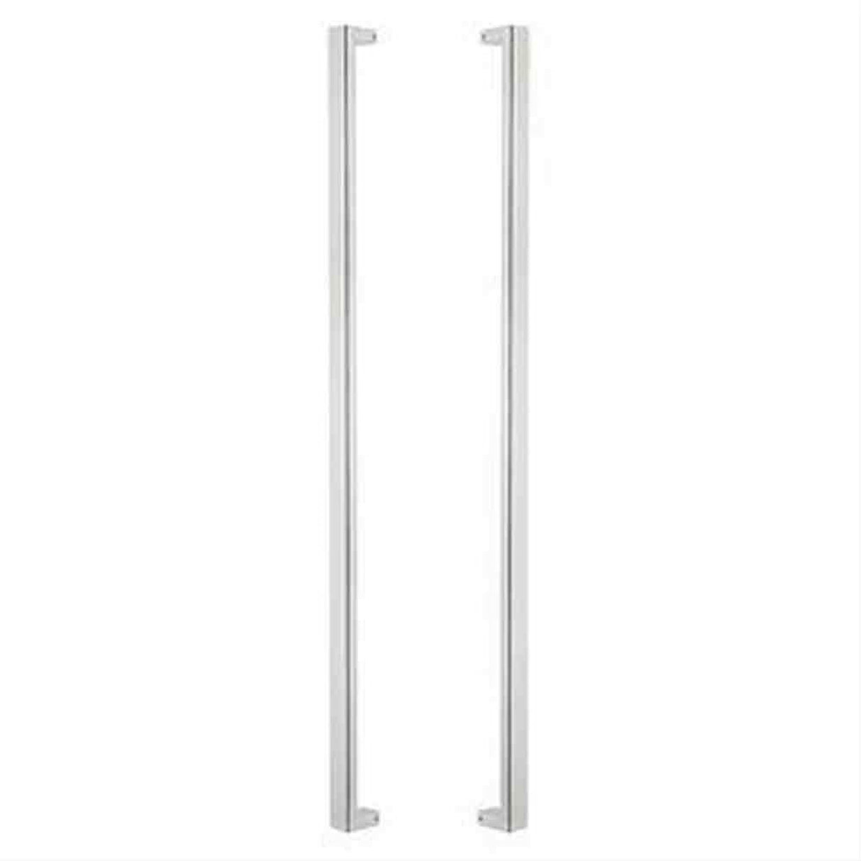 Sure-Loc Hardware Sure-Loc PL-2SQ72 26 72" Double-Sided Square Long Door Pull Polished Chrome