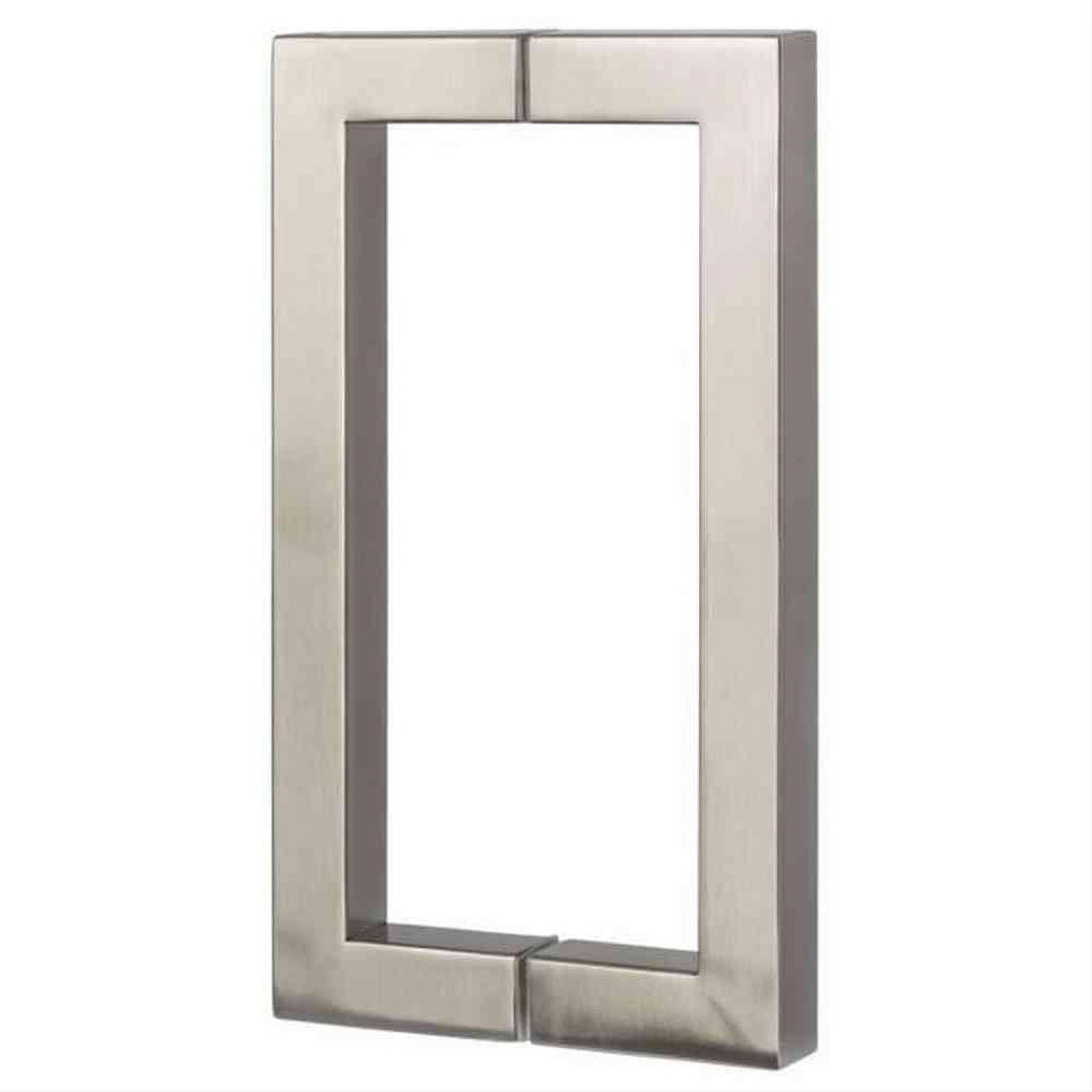 Sure-Loc Hardware Sure-Loc SHR-SQ1 32D 8 Inch 2-Sided Square Shower Door Handle Satin Stainless