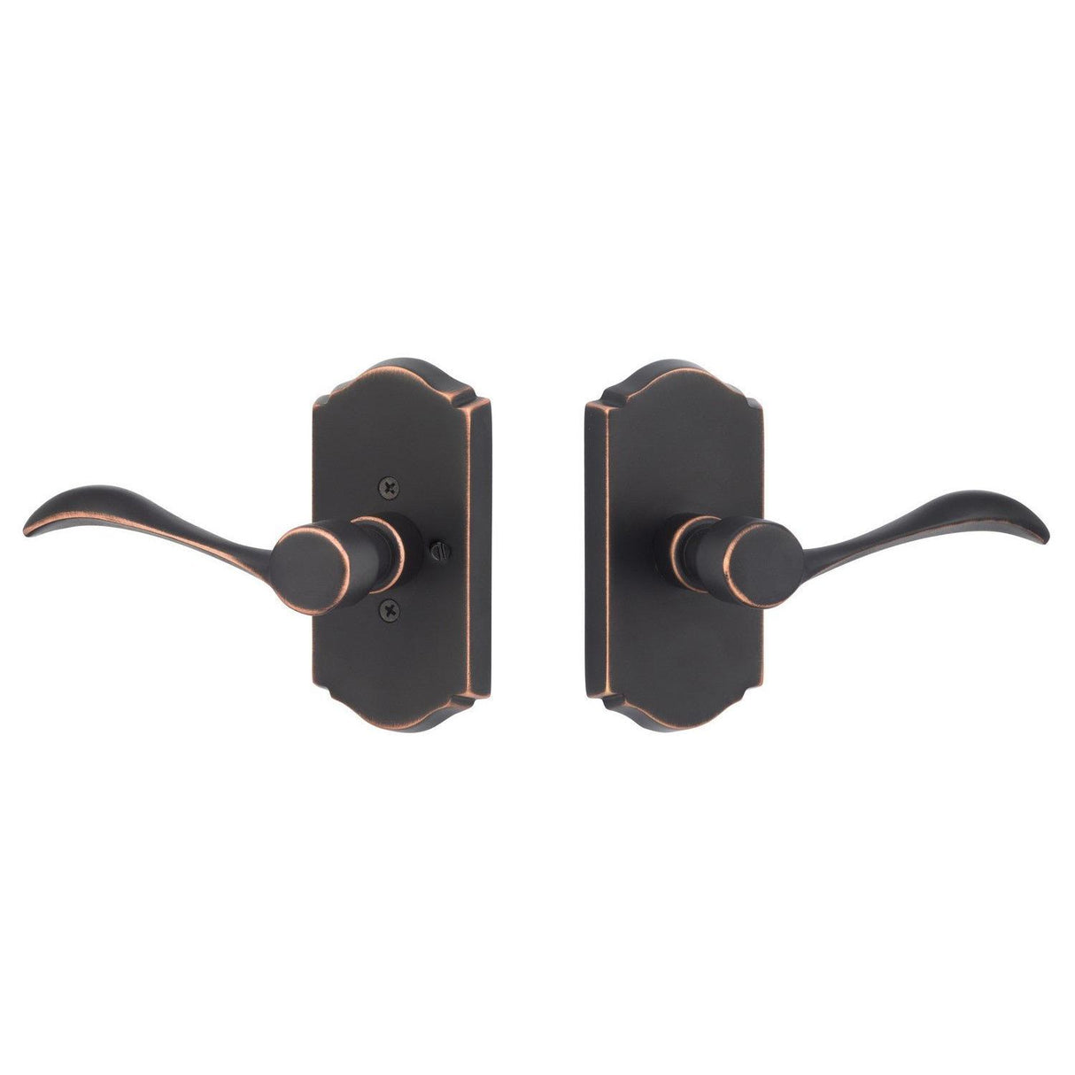 Sure-Loc Hardware Sure-Loc SS100-2 11P LH Sandstone Double Dummy Door Lever Left Hand Vintage Bronze