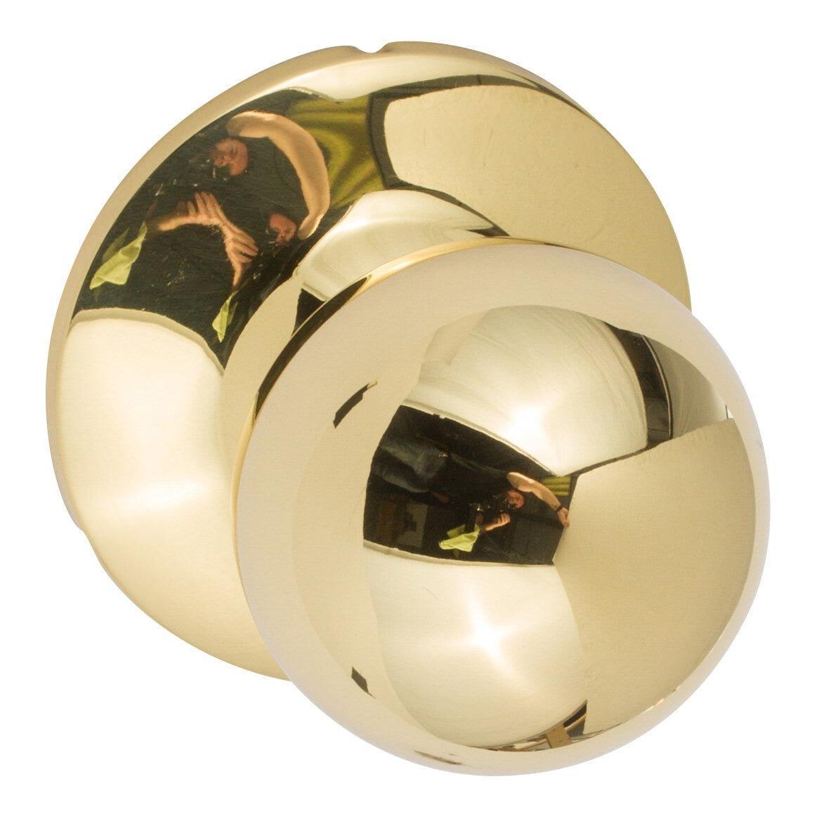 Sure-Loc Hardware Sure-Loc TA100 3 Tahoe Dummy Door Knob Polished Brass