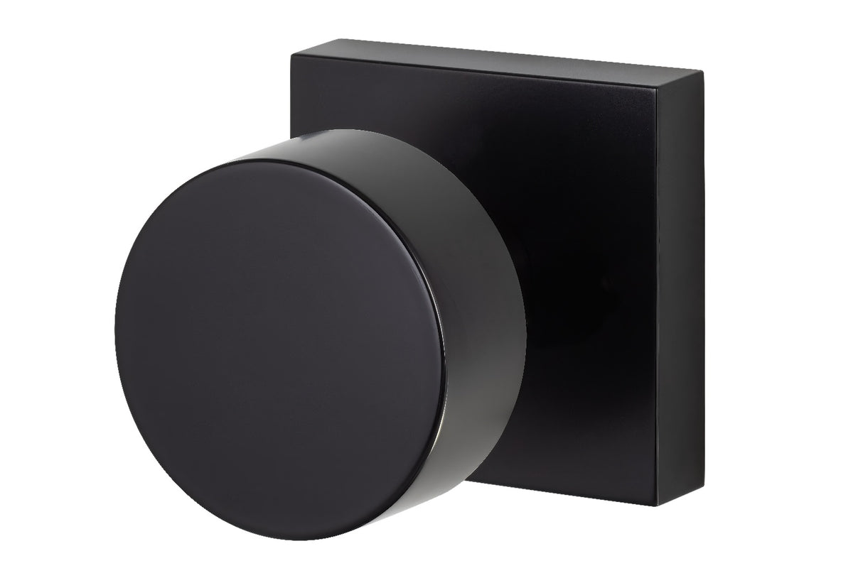 Sure-Loc Hardware Sure-Loc ZH101-SQ FBL Zurich Square Passage Door Knob Flat Black