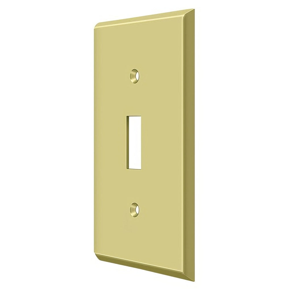 Deltana SWP4751U3 polished brass switch plate
