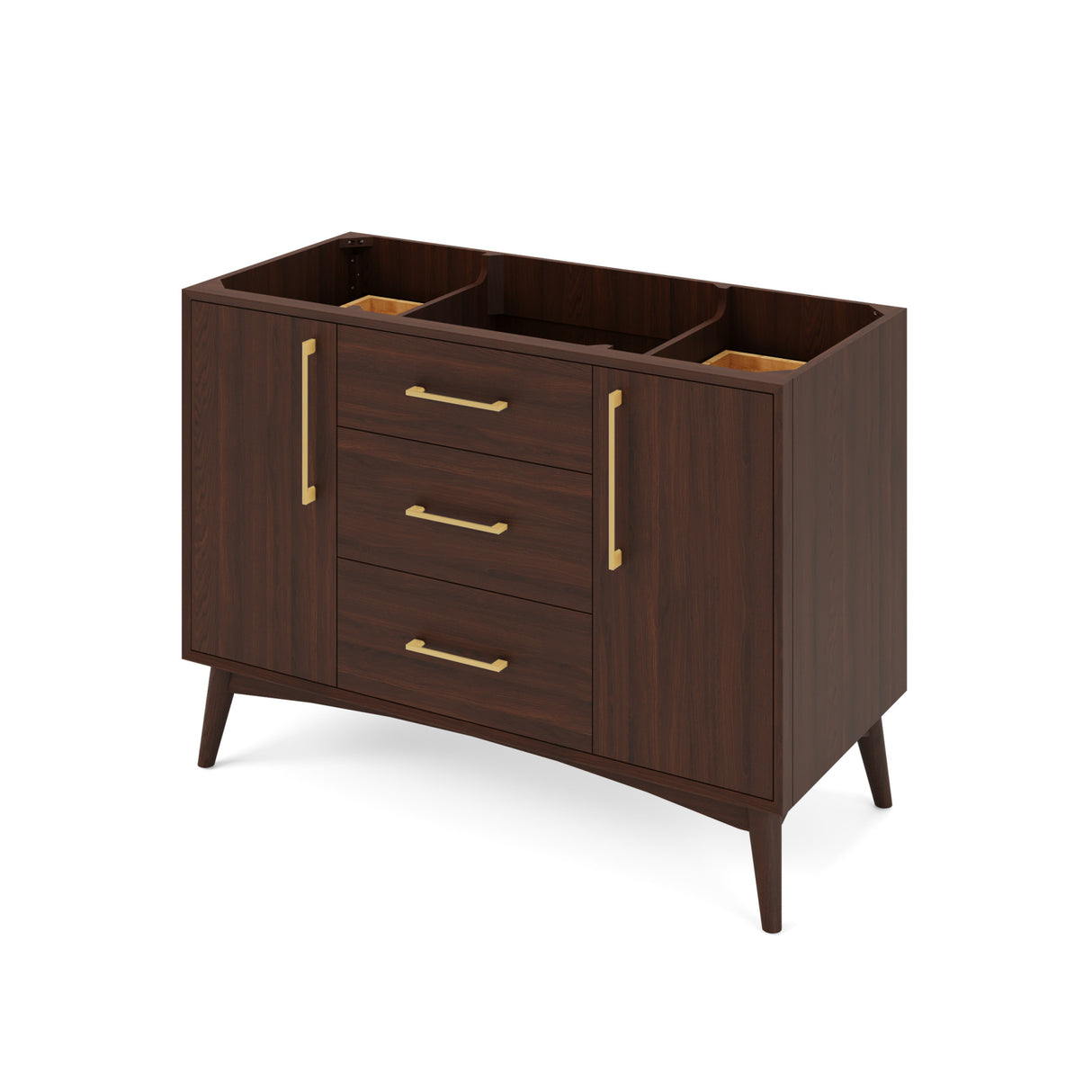 Jeffrey Alexander Dashwood Dark Walnut Single Sink Bathroom Vanity with Grey Marble Top - 8 in. Widespread Faucet Top - VKITDAS48DWMGR product image 2