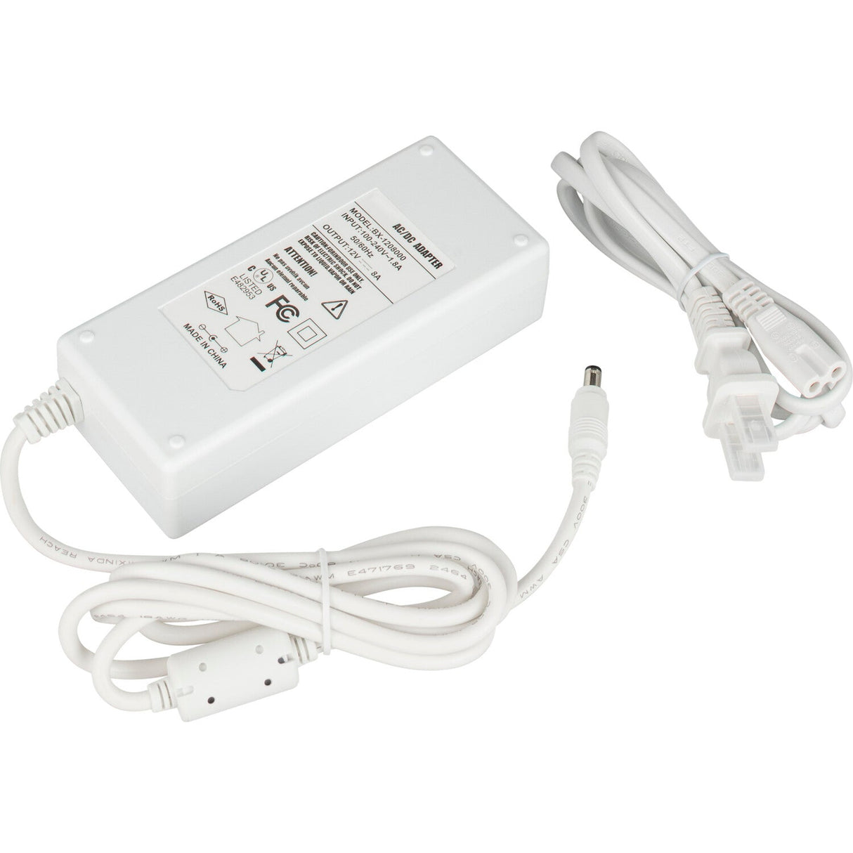 Task Lighting T-96W-12V-PI plug-in power supply, front view