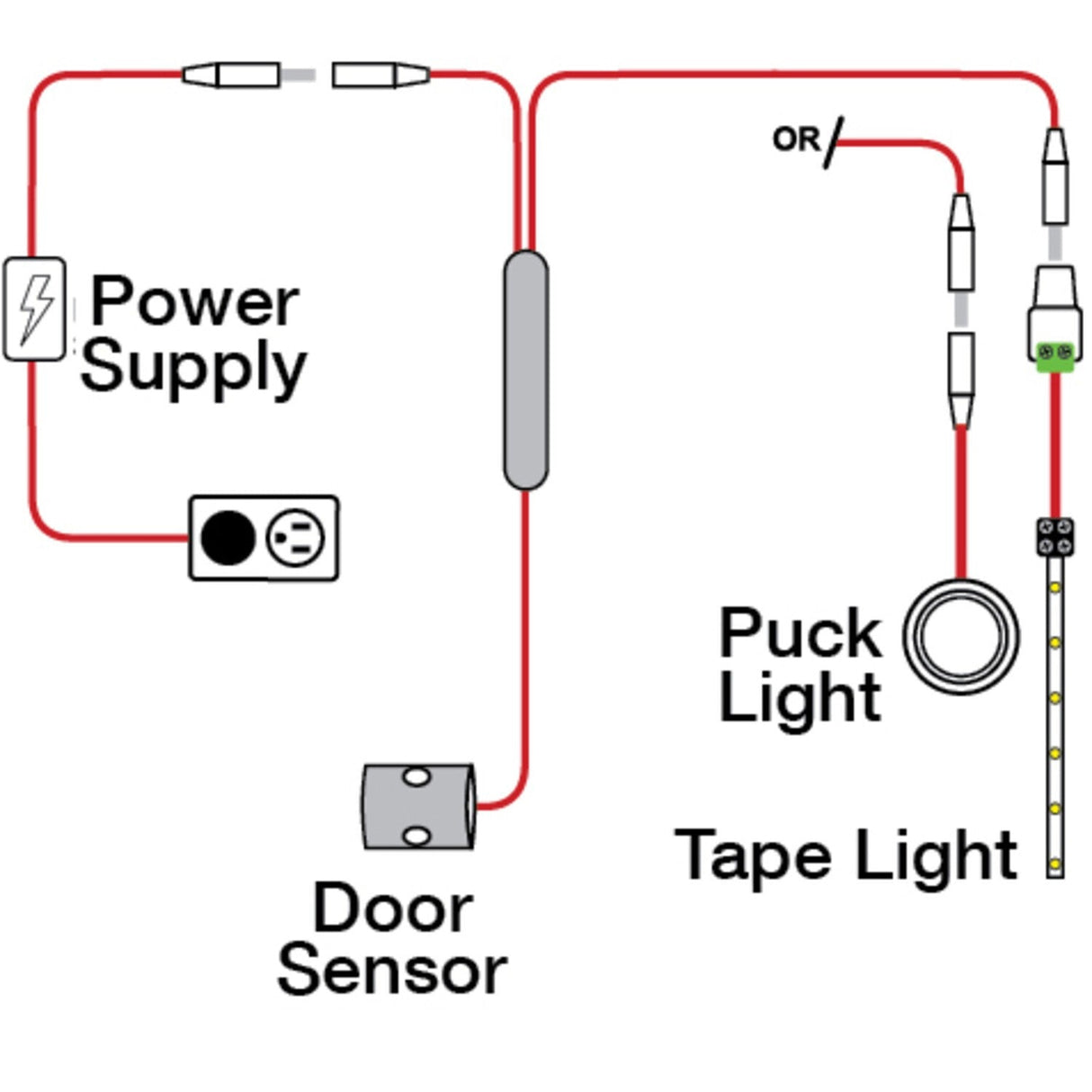 Task Lighting T-DSS-30W-IR switch in satin stainless, additional view