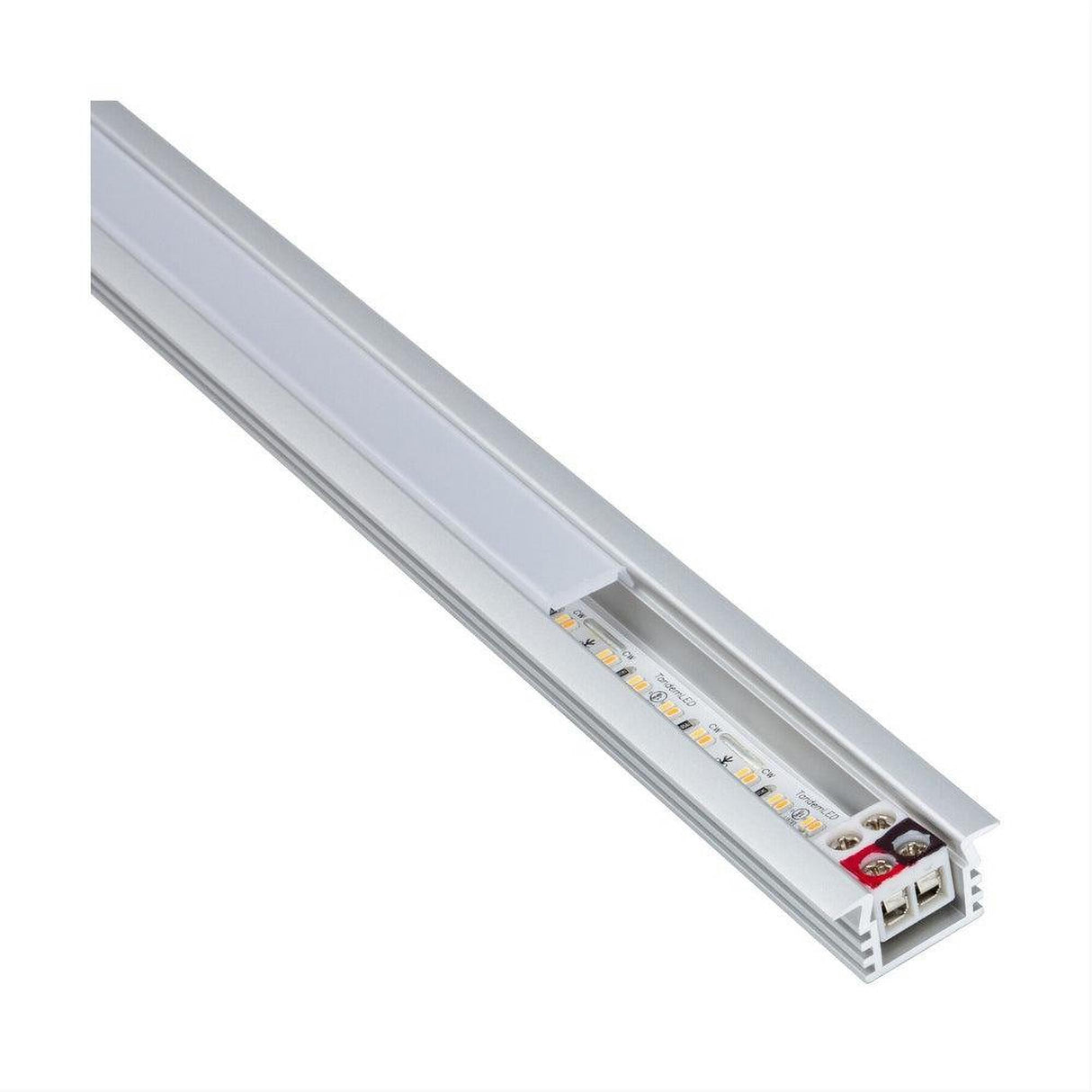 Task Lighting LT2PX12V39-10W 35-11/16" 300 Lumens/Ft. 12-Volt Standard Output Recessed Linear Fixture Aluminum