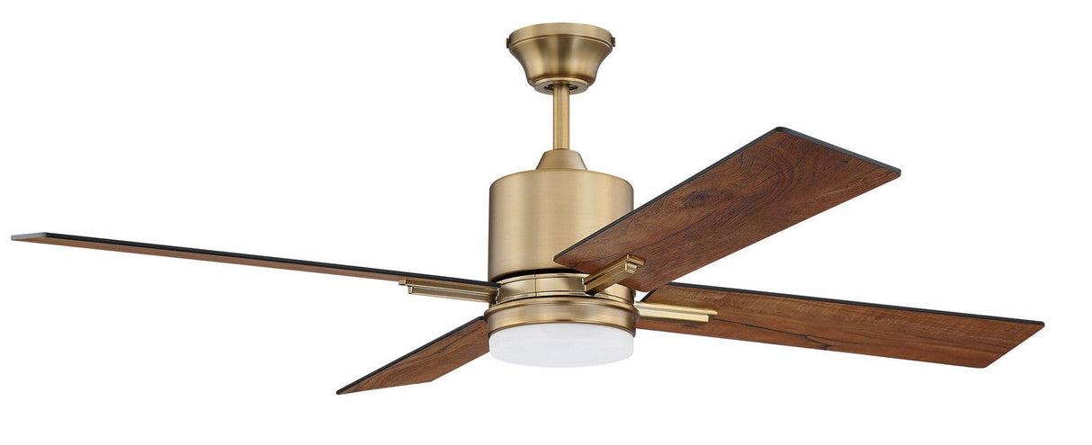 Craftmade TEA52SB4 satin brass ceiling fan blades included