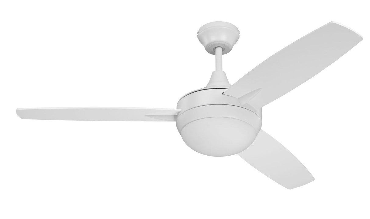 Craftmade TG52W3 white ceiling fan blades included
