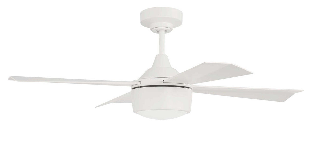Craftmade THO42W4 white ceiling fan blades included