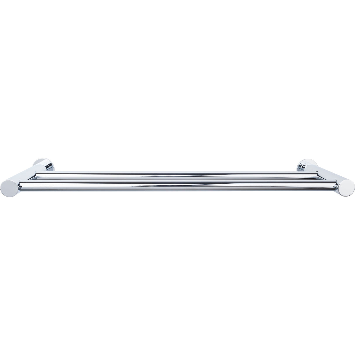 Top Knobs HOP7PC TOP BATH (R) Hopewell Bath Double 19 1/2" Wall Mounted Towel Bar Polished Chrome