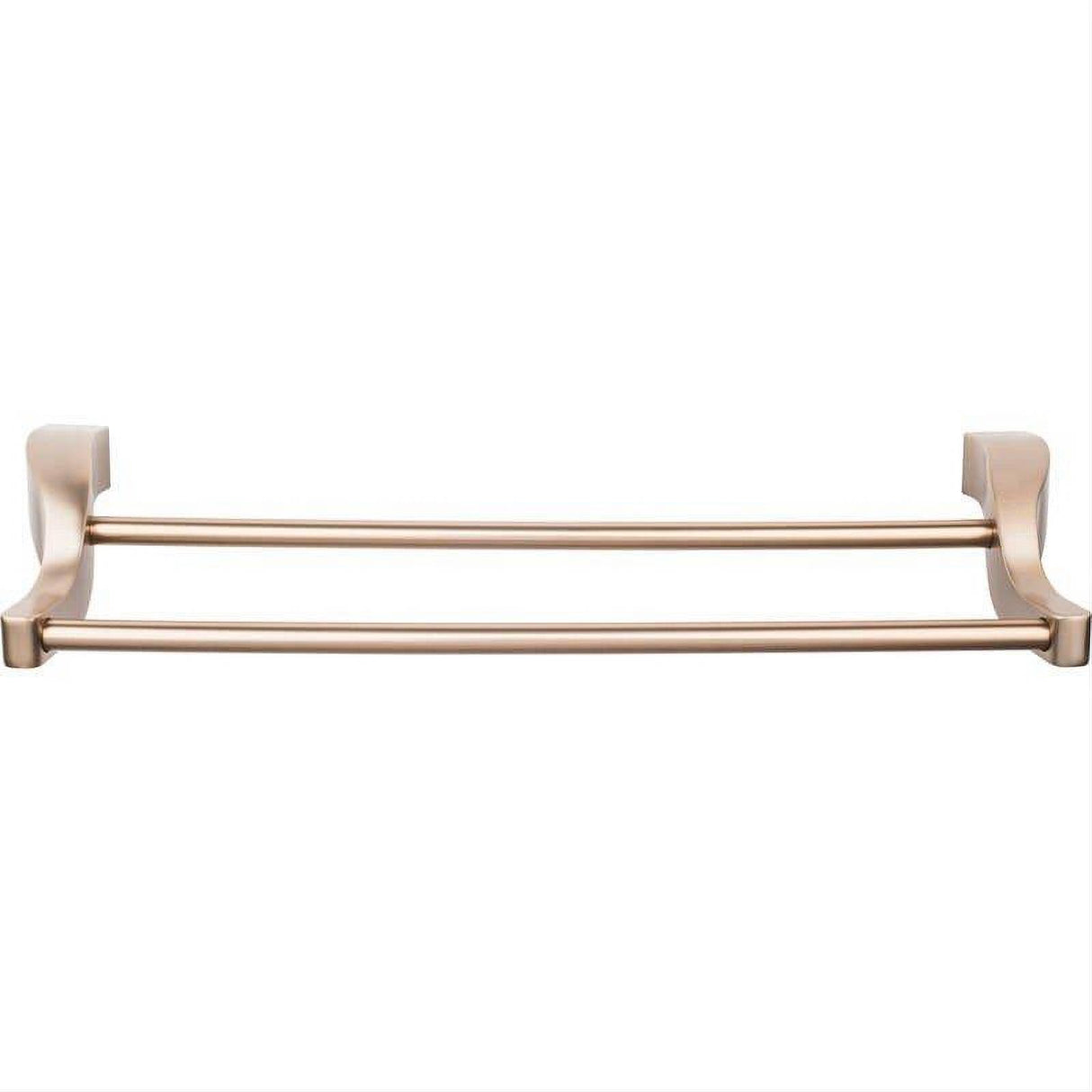 Top Knobs AQ11BB AQ11 Aqua Bath Towel Bar 30 Inch Double Brushed Bronze