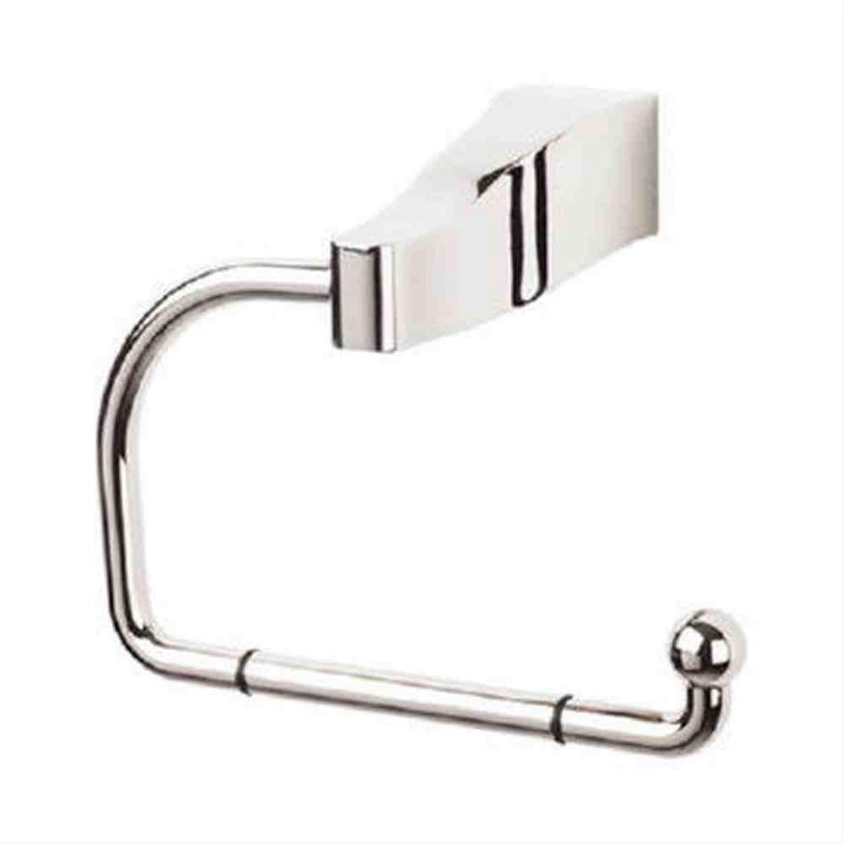 Top Knobs AQ4PN Aqua Bath Euro Toilet Paper Holder Polished Nickel
