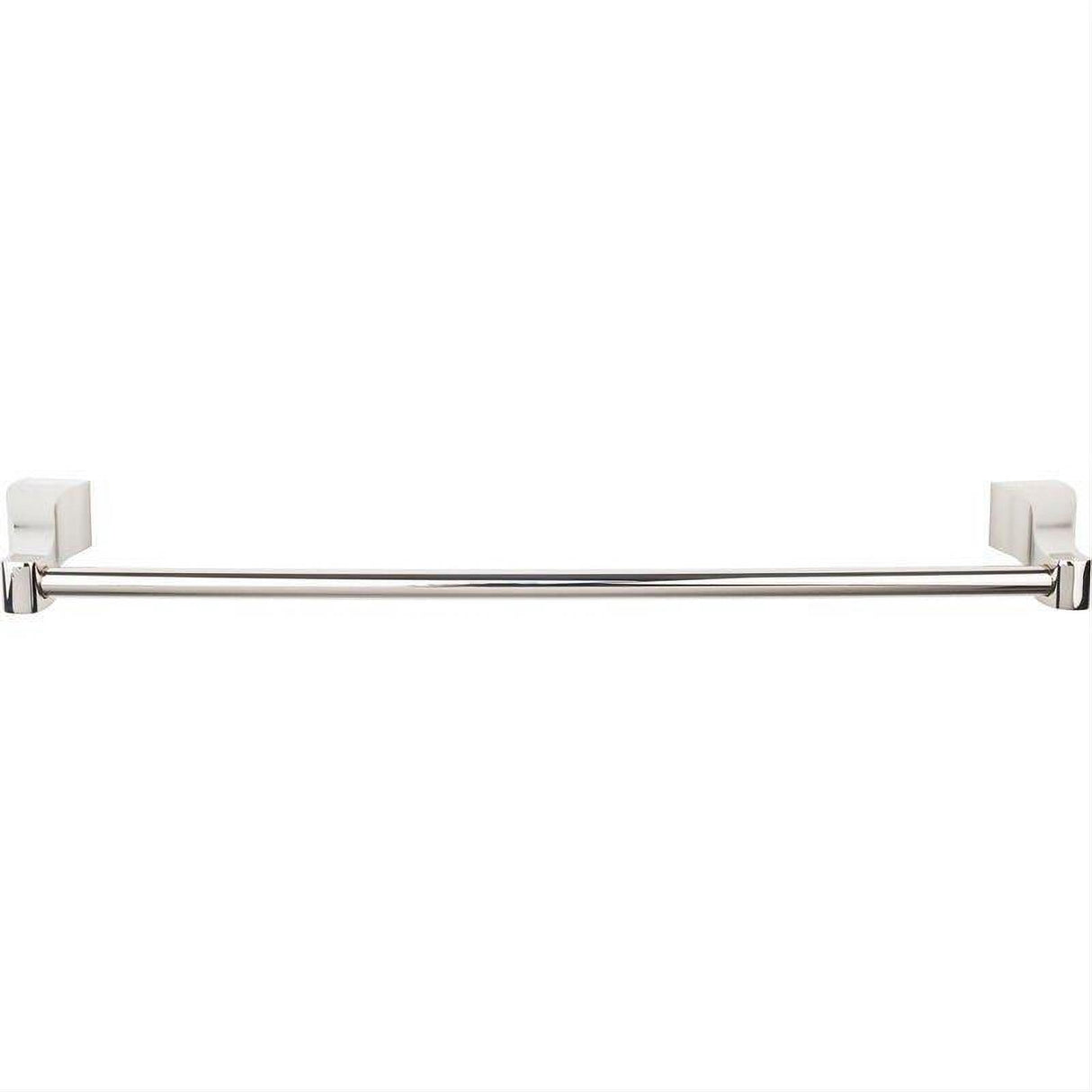 Top Knobs AQ6PN AQ6 Aqua Bath Towel Bar 18 Inch Single Polished Nickel