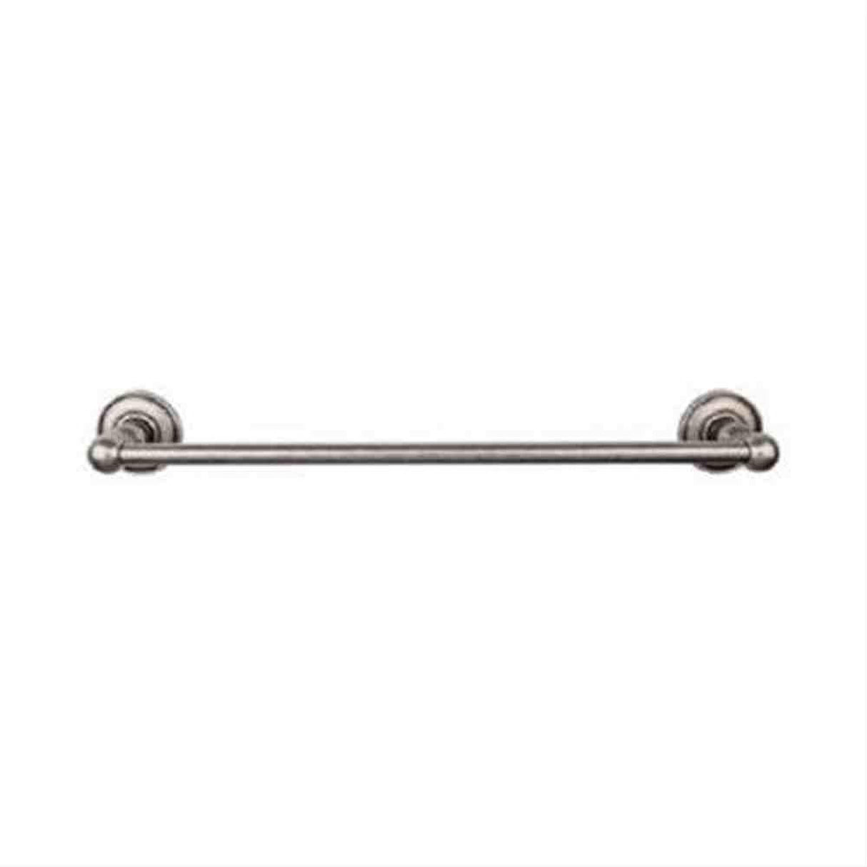 Top Knobs ED10APD Edwardian Bath Towel Bar 30" Single Plain Backplate Antique Pewter