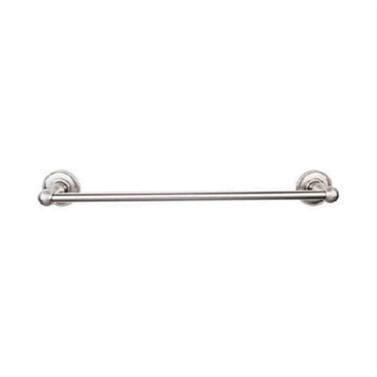 Top Knobs ED10BSNA Edwardian Bath Towel Bar 30" Single Beaded Backplate Brushed Satin Nickel