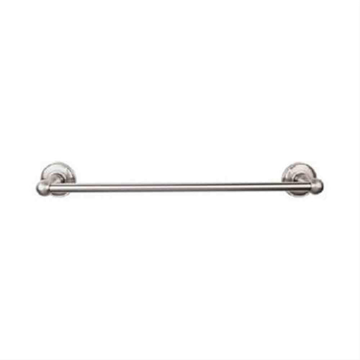 Top Knobs ED10BSND Edwardian Bath Towel Bar 30" Single Plain Backplate Brushed Satin Nickel