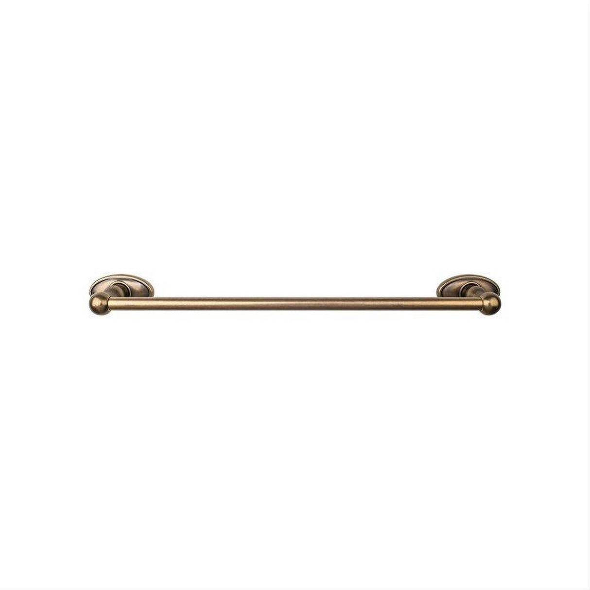Top Knobs ED10GBZC ED10C Edwardian Bath Towel Bar 30 In. Single - Oval Backplate German Bronze