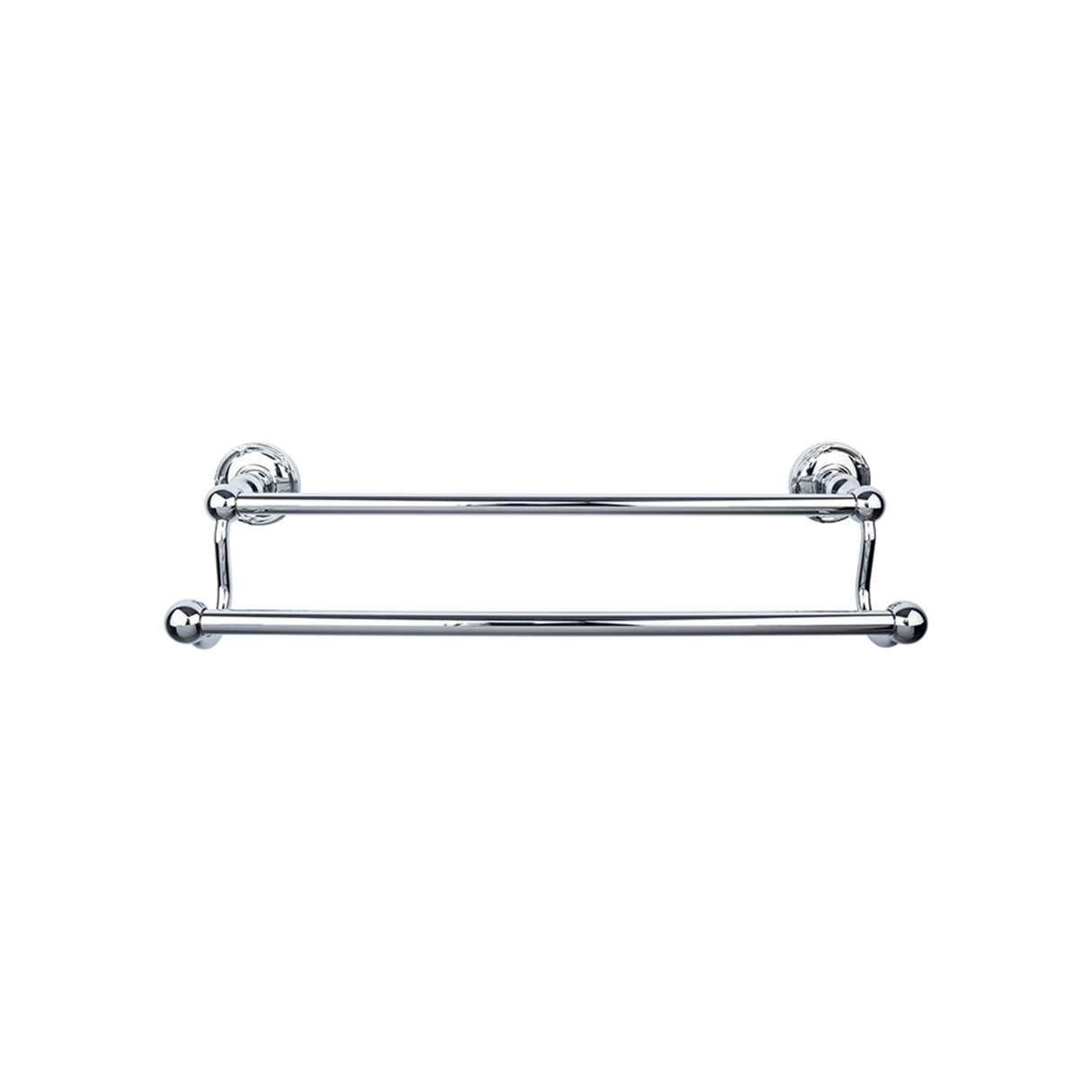 Top Knobs ED11 Edwardian Bath Towel Bar 30" Double Ribbon Backplate