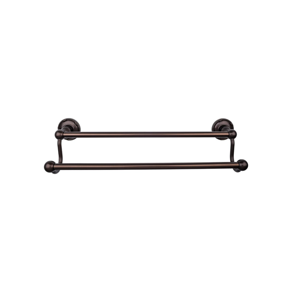 Top Knobs ED11 Edwardian Bath Towel Bar 30" Double Ribbon Backplate