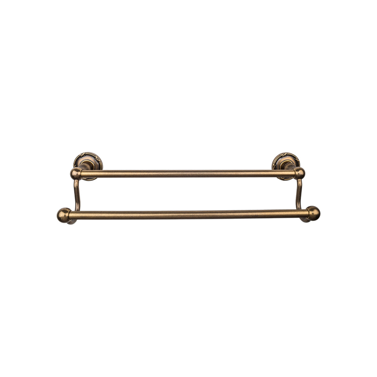 Top Knobs ED11 Edwardian Bath Towel Bar 30" Double Ribbon Backplate