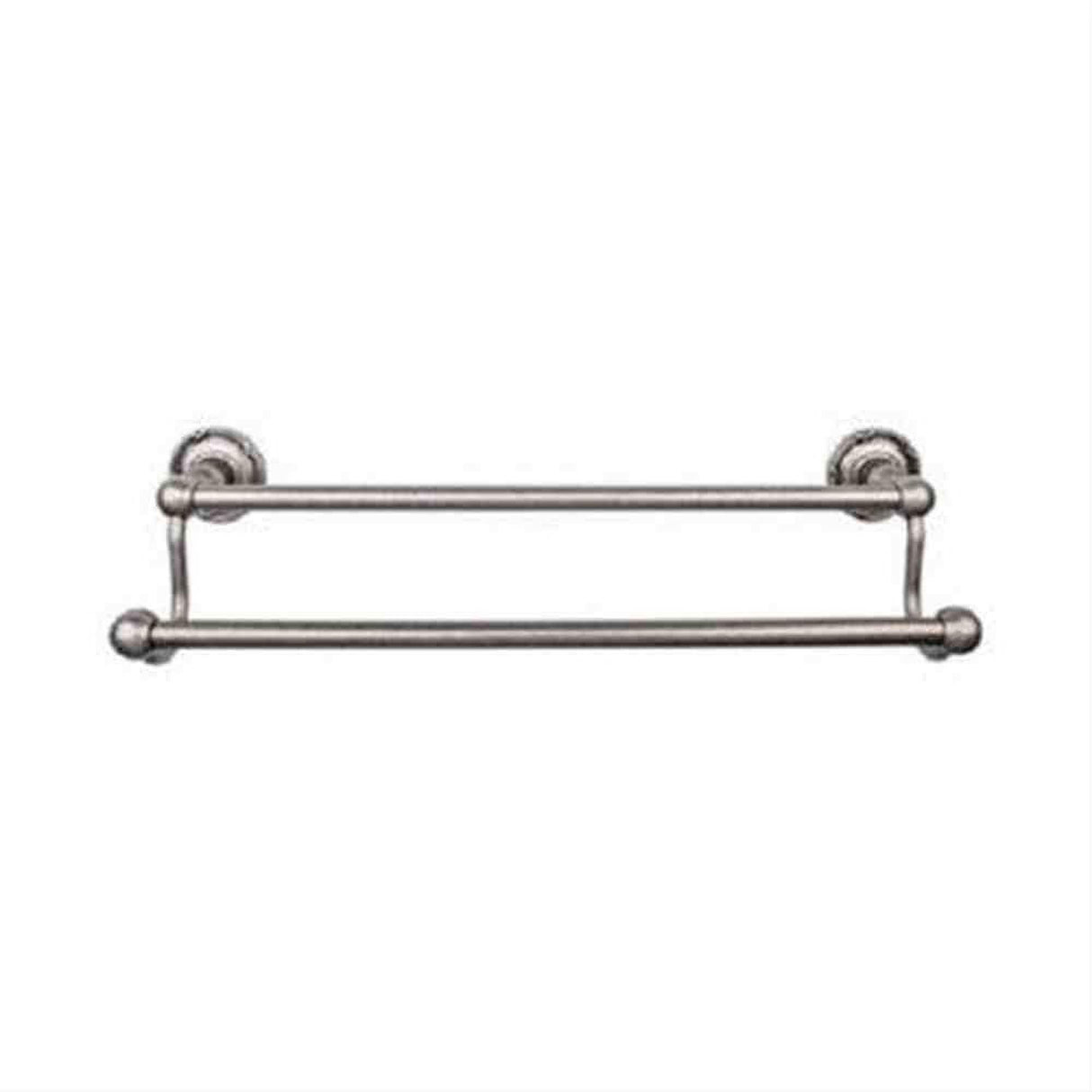 Top Knobs ED11APE ED11 Edwardian Bath Towel Bar 30" Double Ribbon Backplate Antique Pewter