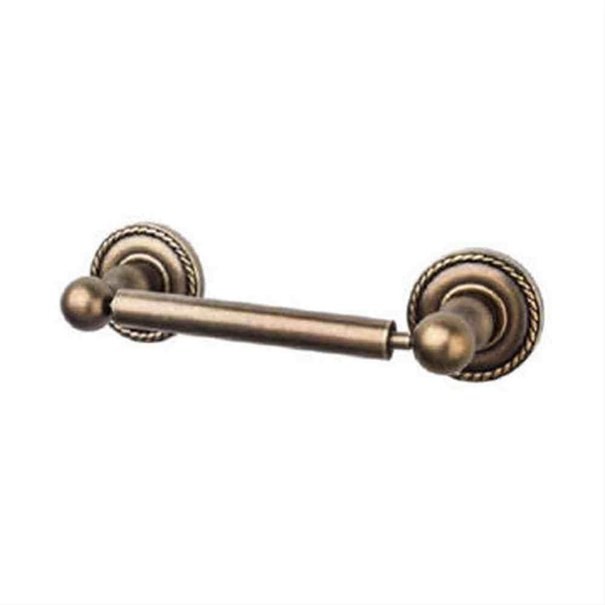 Top Knobs ED3GBZF Edwardian Bath Toilet Paper Holder Rope Backplate German Bronze