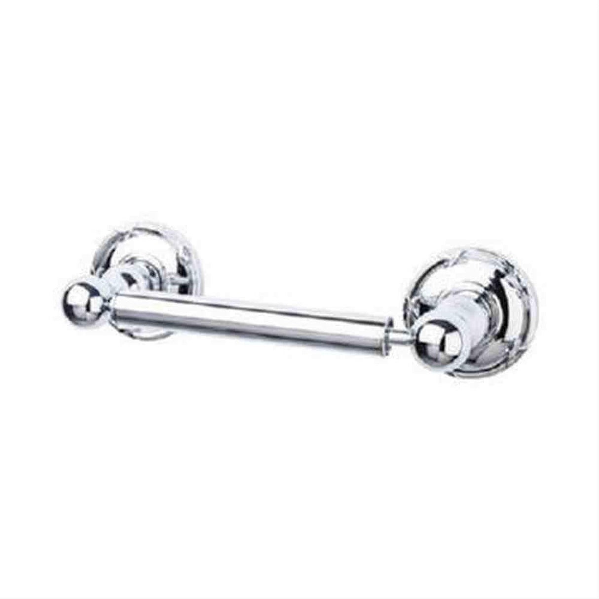 Top Knobs ED3PCE Edwardian Bath Toilet Paper Holder Ribbon Backplate Polished Chrome