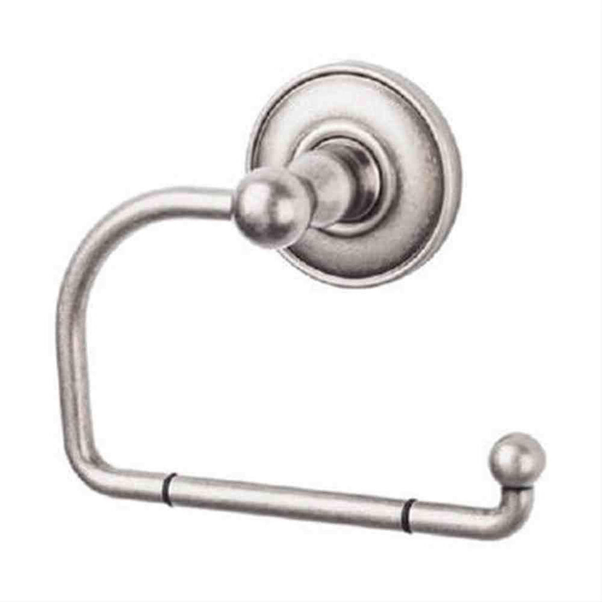 Top Knobs ED4APD ED4 Edwardian Bath Euro Toilet Paper Holder Plain Backplate Antique Pewter