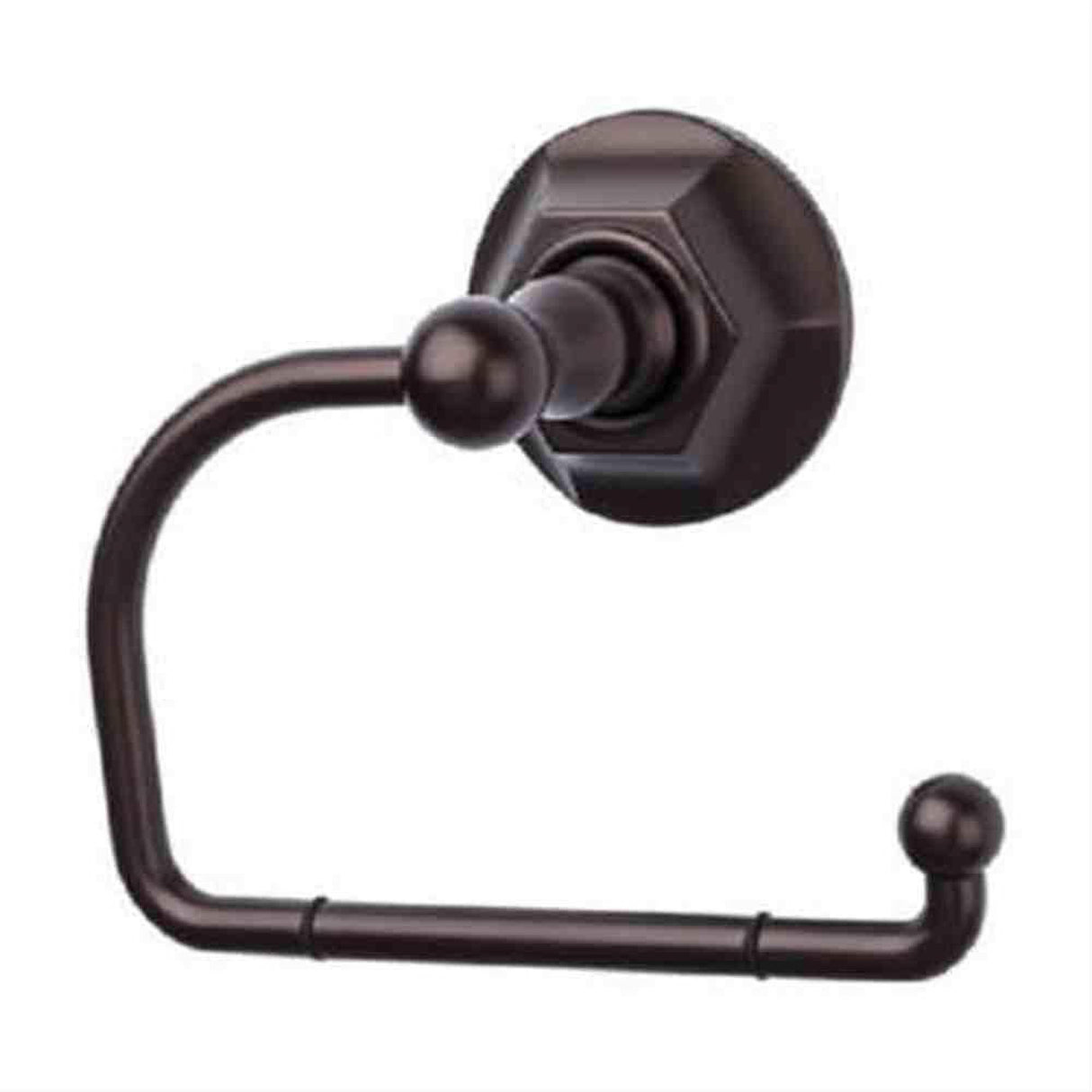 Top Knobs ED4ORBB Edwardian Bath Euro Toilet Paper Holder Hex Backplate Oil Rubbed Bronze