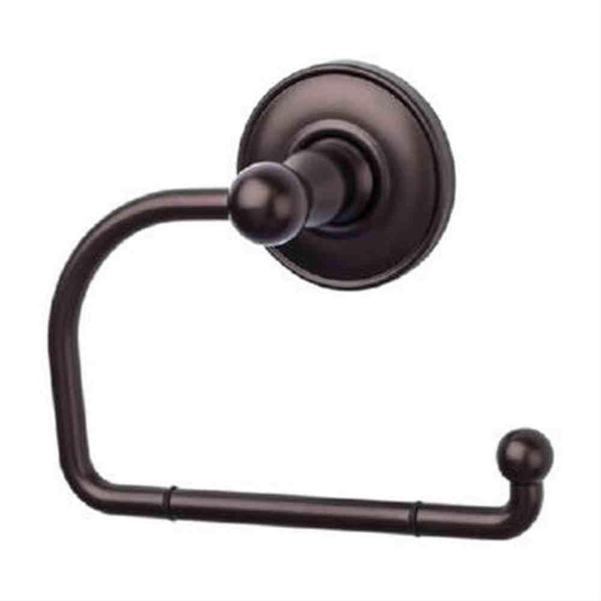 Top Knobs ED4ORBD ED4 Edwardian Bath Euro Toilet Paper Holder Plain Backplate Oil Rubbed Bronze