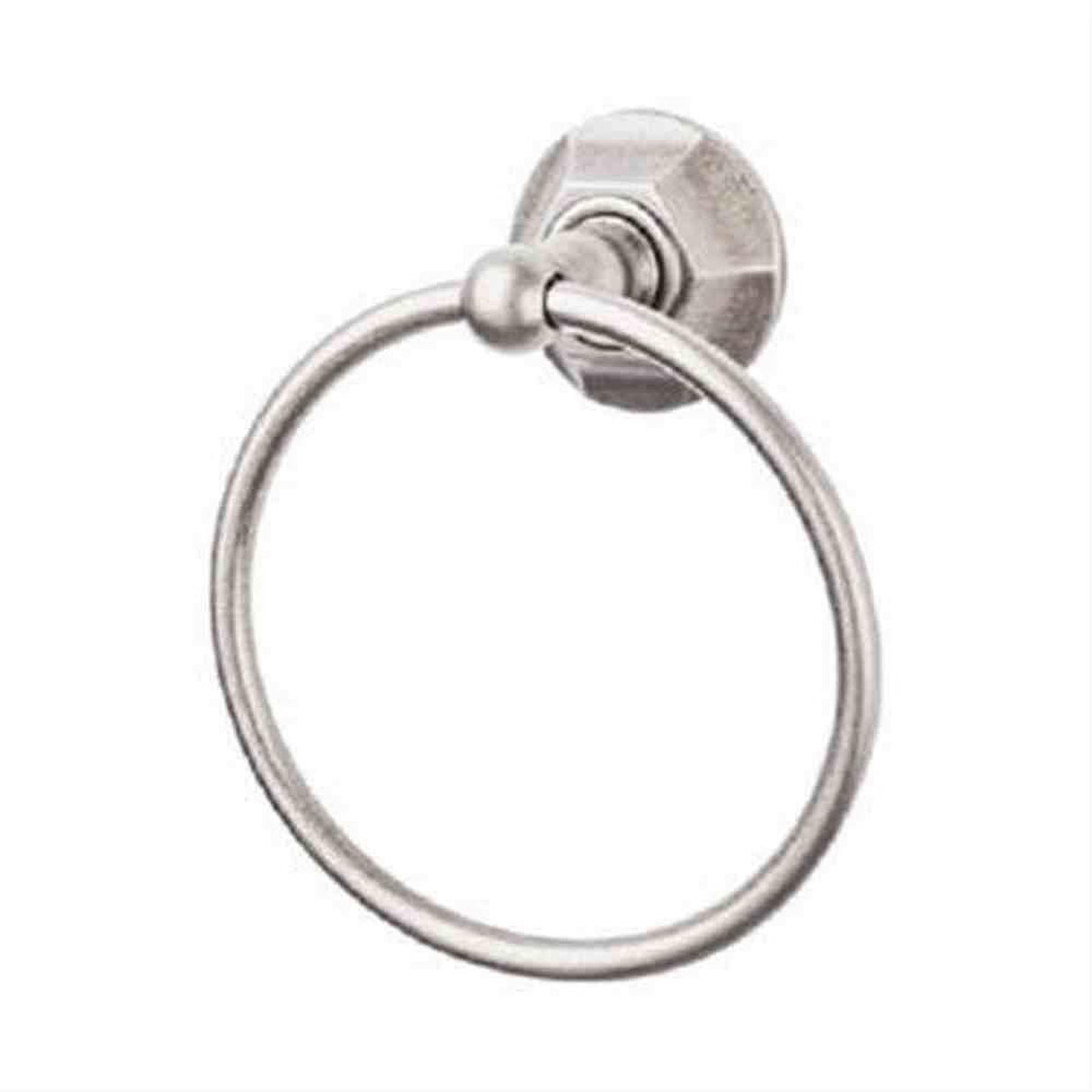 Top Knobs ED5APB Edwardian Towel Ring Hex Backplate Antique Pewter
