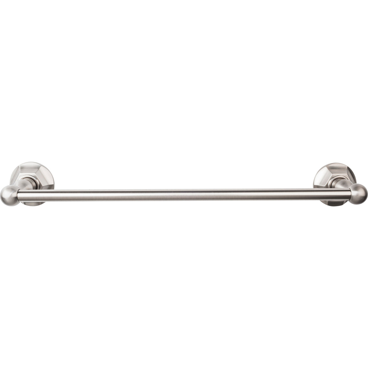Top Knobs ED6B Edwardian Bath Towel Bar 18 Inch Single - Hex Backplate German Bronze