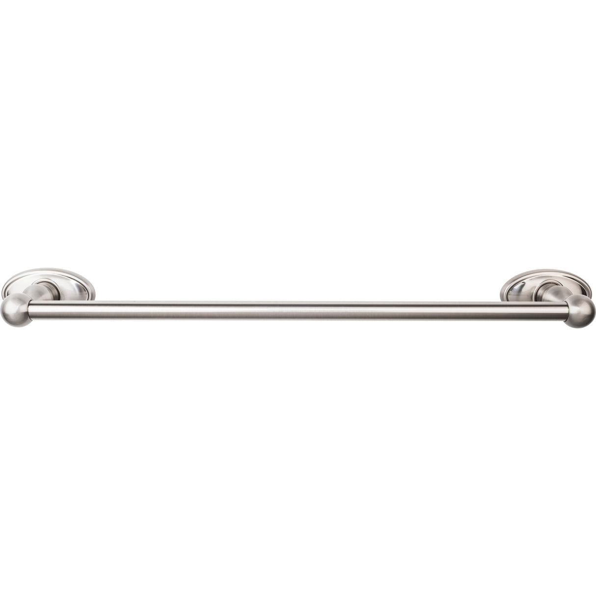 Top Knobs ED6C Edwardian Bath Towel Bar 18 In. Single - Oval Backplate German Bronze