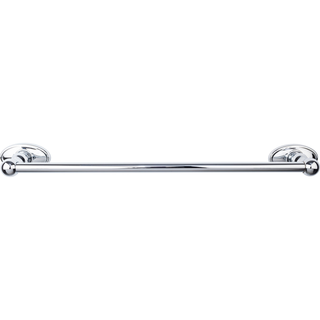 Top Knobs ED6PCC TOP BATH (R) Edwardian Bath Single 20 1/2" Wall Mounted Towel Bar Polished Chrome