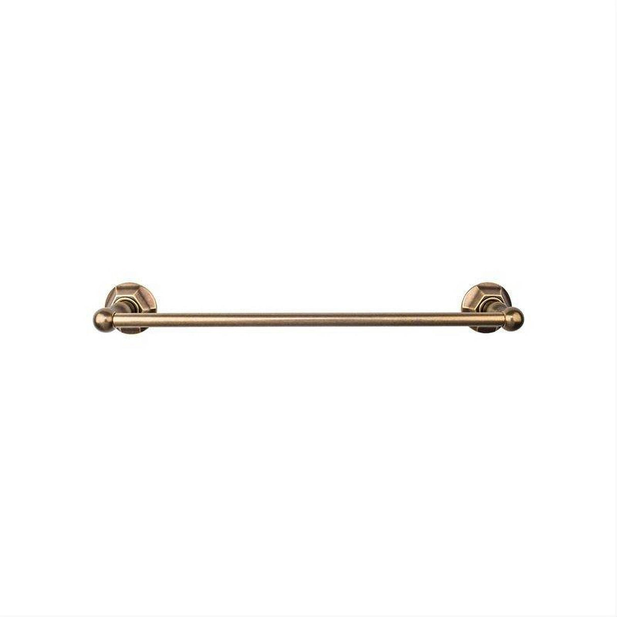 Top Knobs ED8GBZB ED8B Edwardian Bath Towel Bar 24 Inch Single - Hex Backplate German Bronze