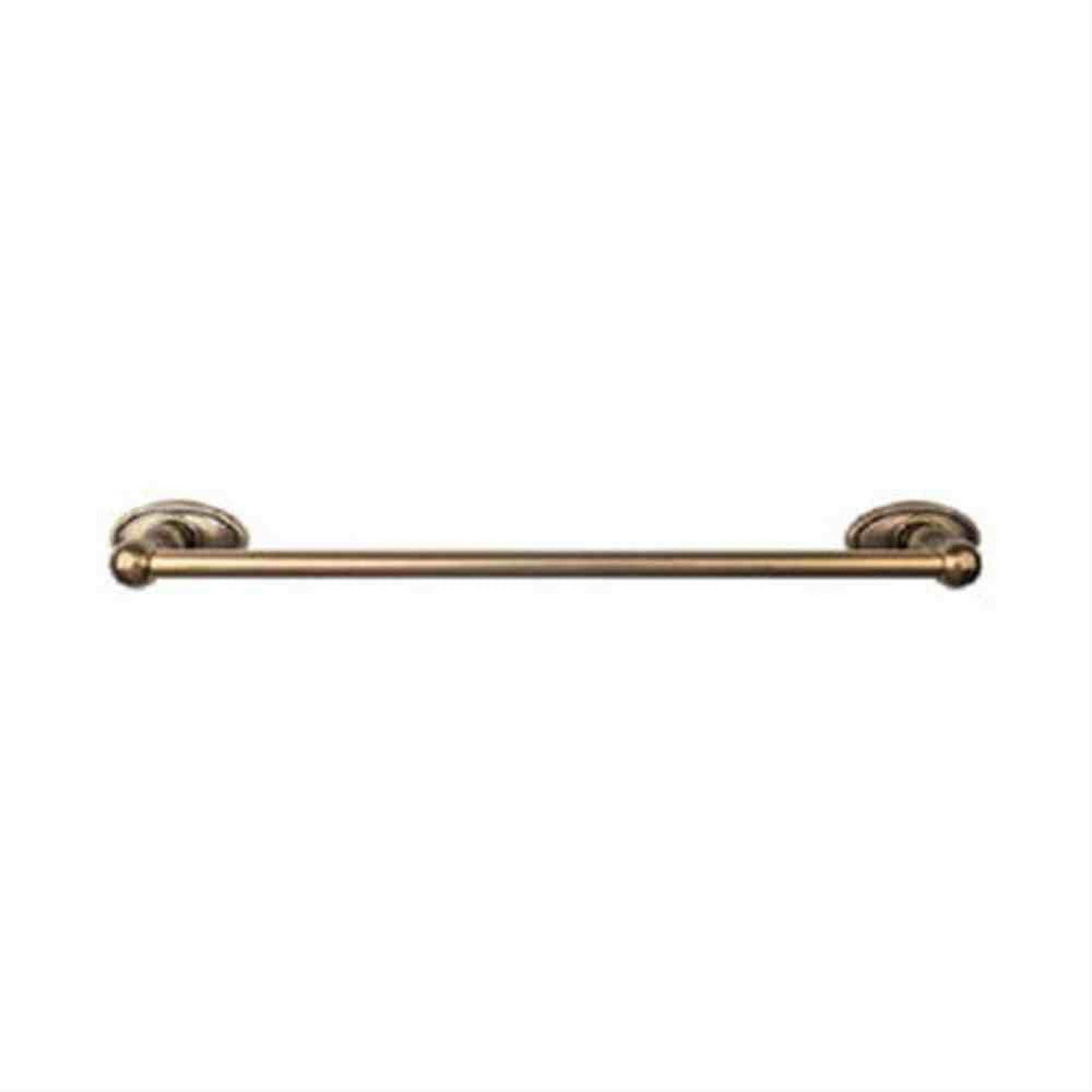Top Knobs ED8GBZC Edwardian Bath Towel Bar 24" Single Oval Backplate German Bronze